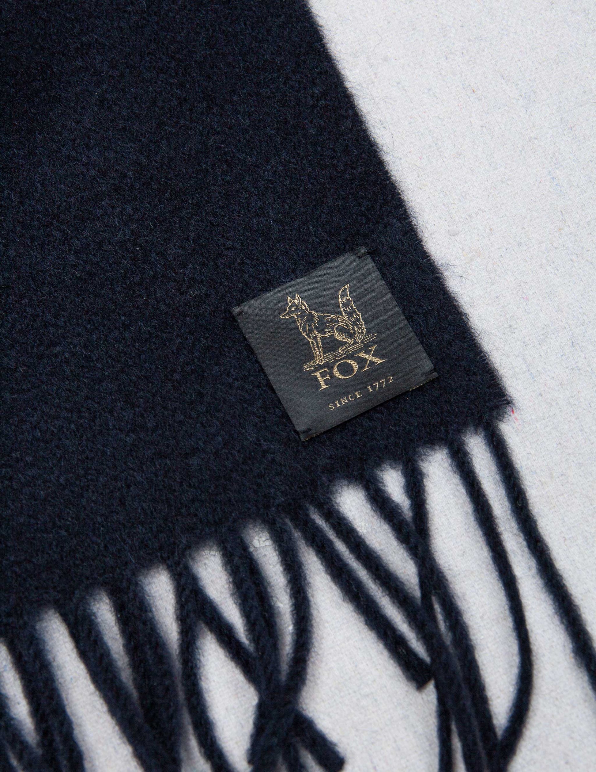 Fox Brothers® Cashmere Scarf in Navy