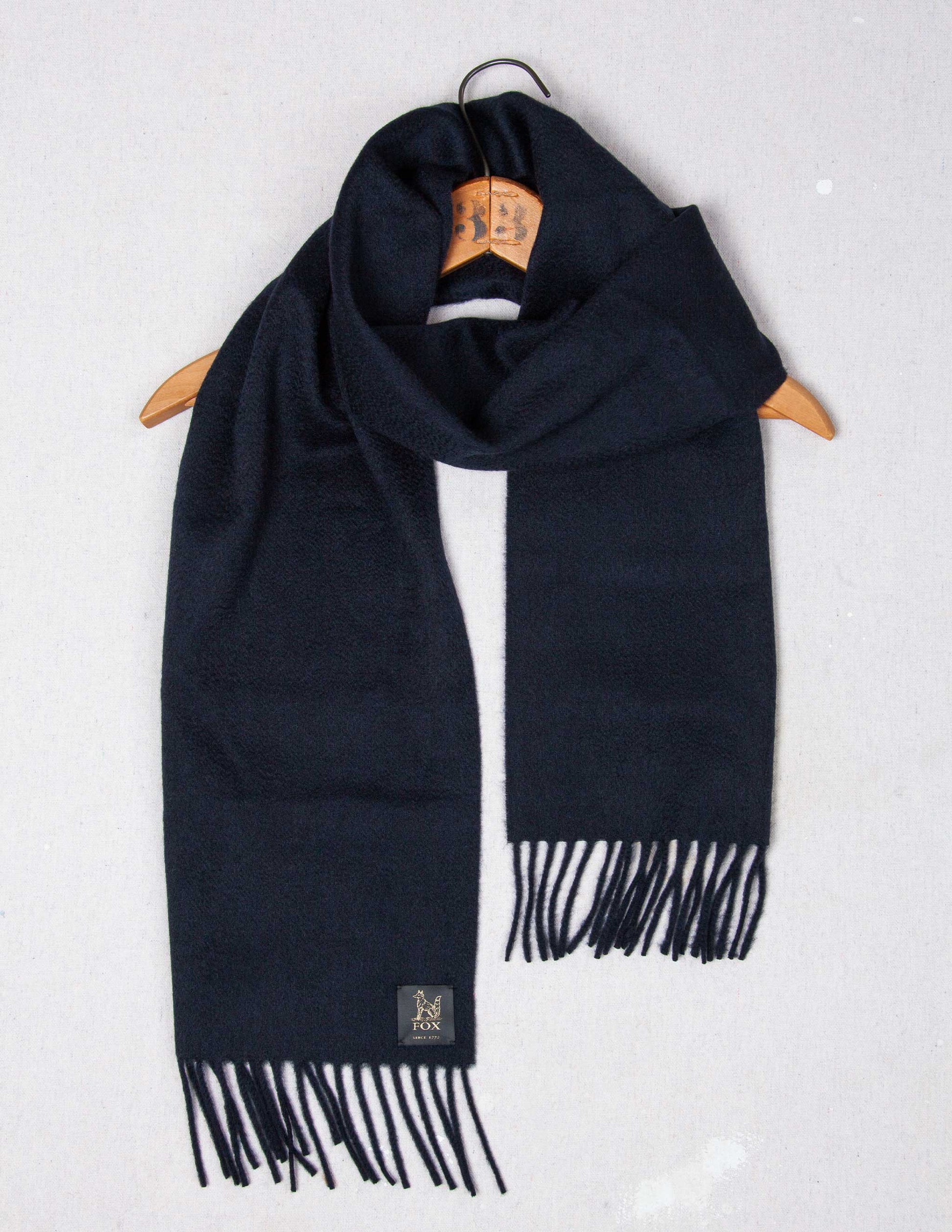 Fox Brothers® Cashmere Scarf in Navy