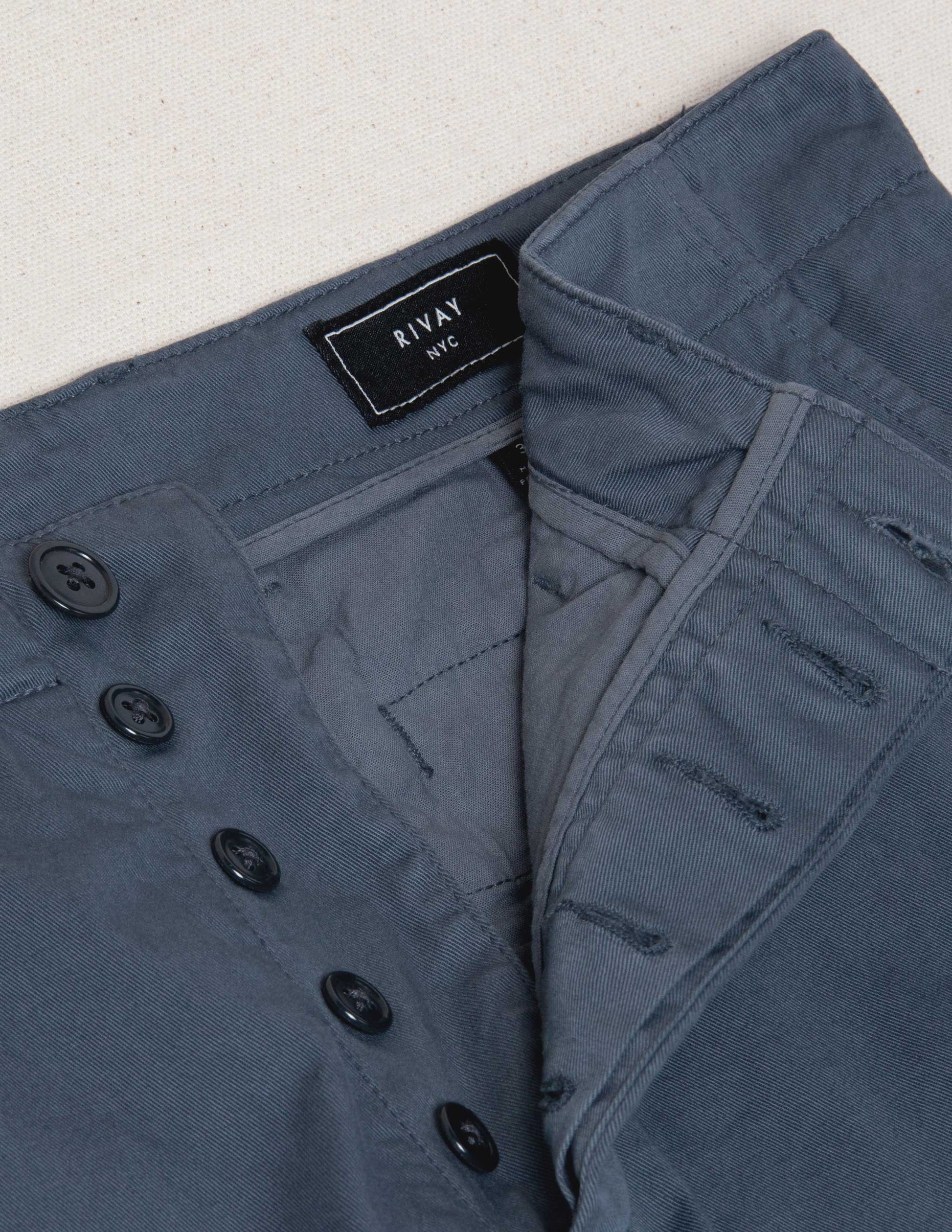 Rivay Series Chino in Slate Blue