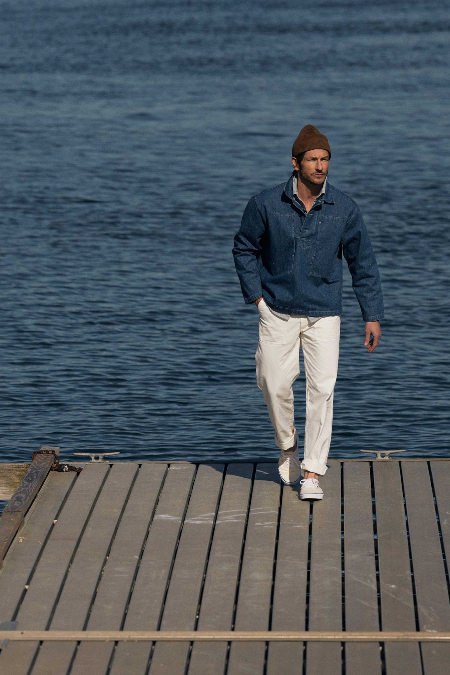 Series II Garment Dyed Utility Pant in Chalk