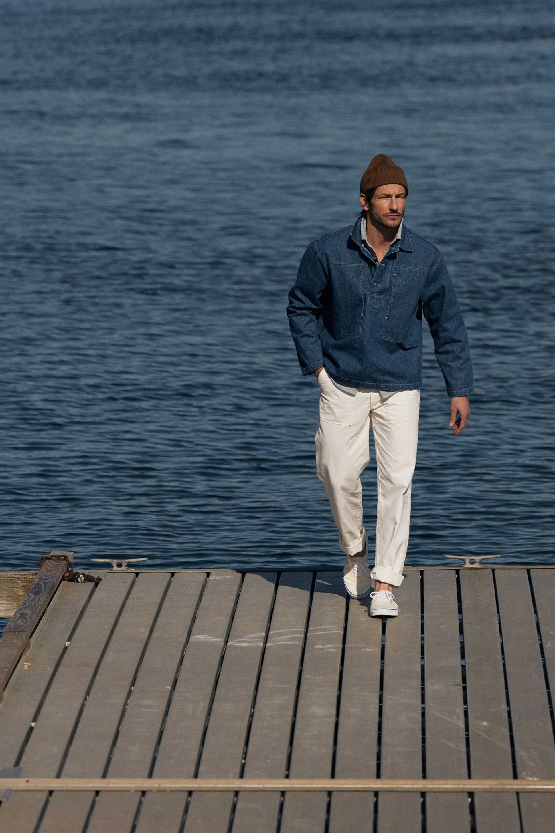 Series II Garment Dyed Utility Pant in Chalk
