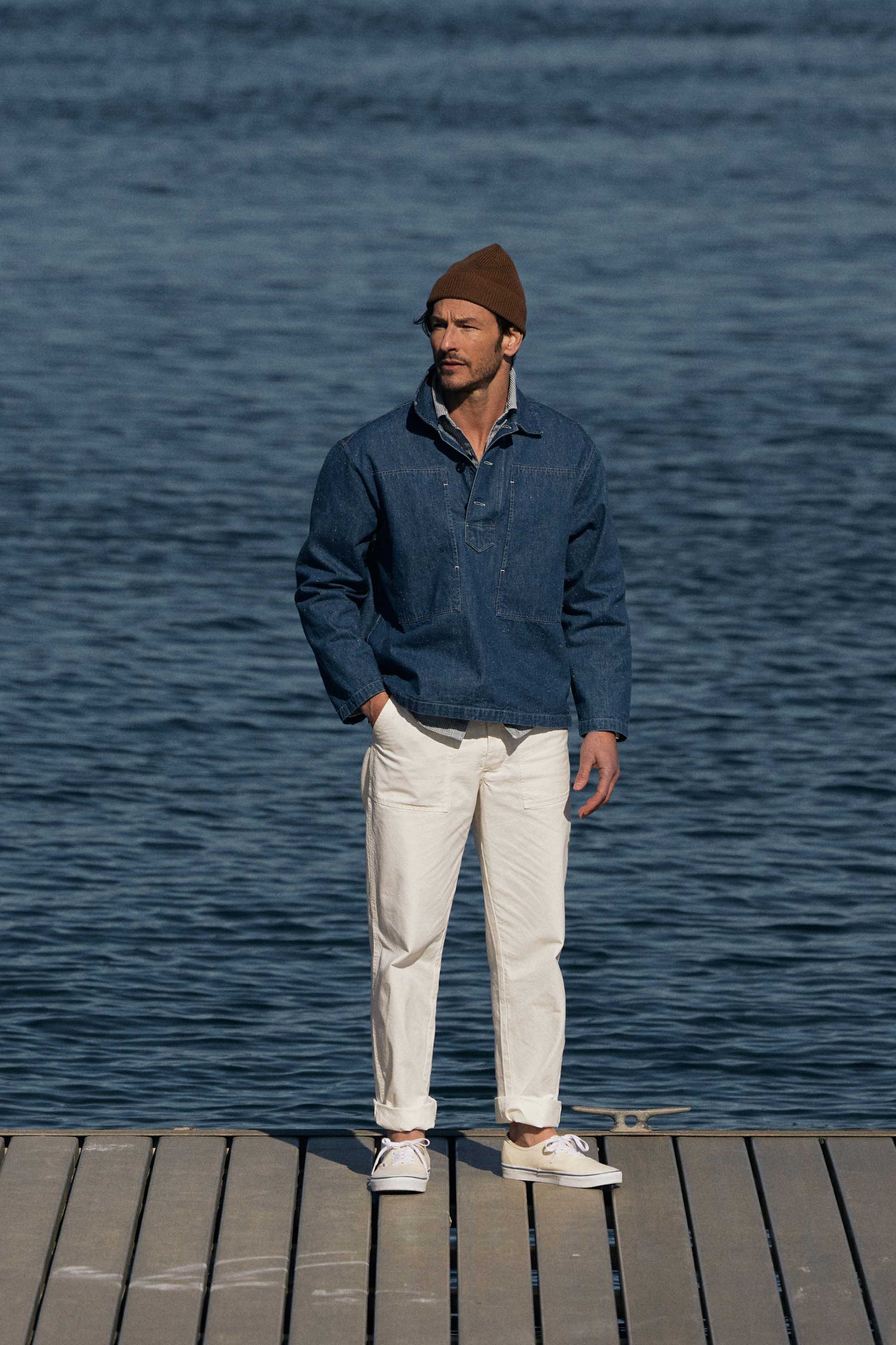 Series II Garment Dyed Utility Pant in Chalk