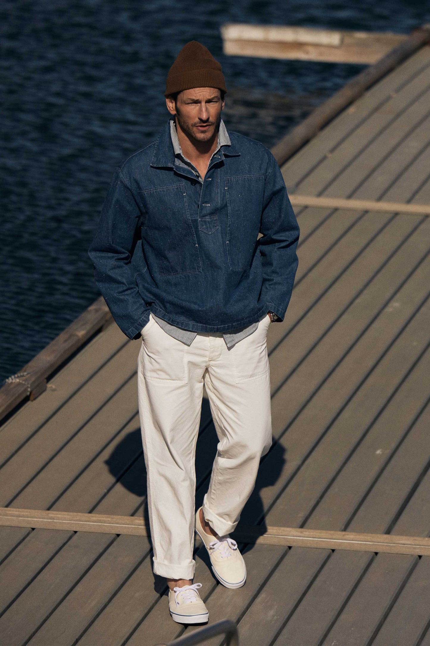 Series II Garment Dyed Utility Pant in Chalk