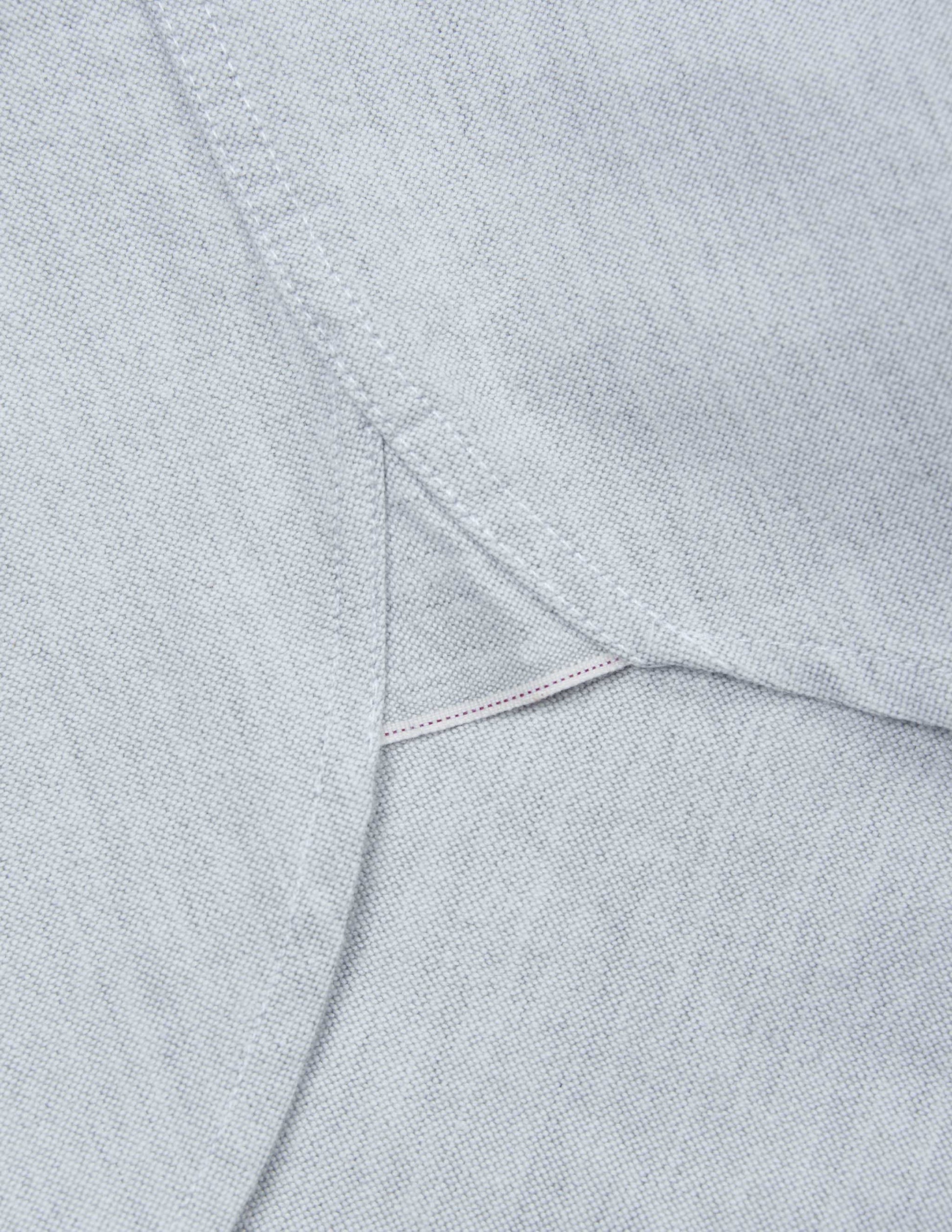 Shaw Selvedge Oxford Button Down in Heather Grey
