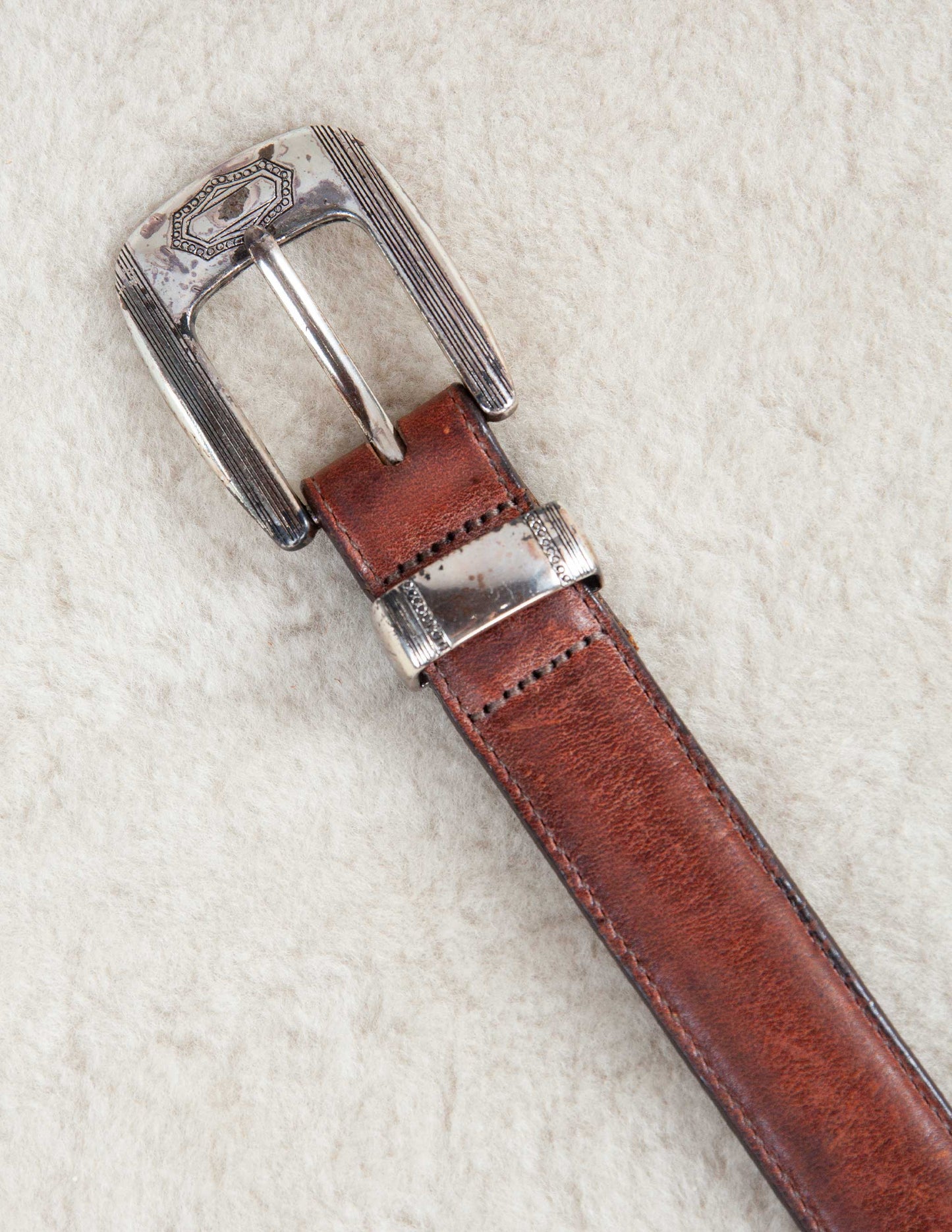 Vintage Silver-Plated Western Belt – Size 30