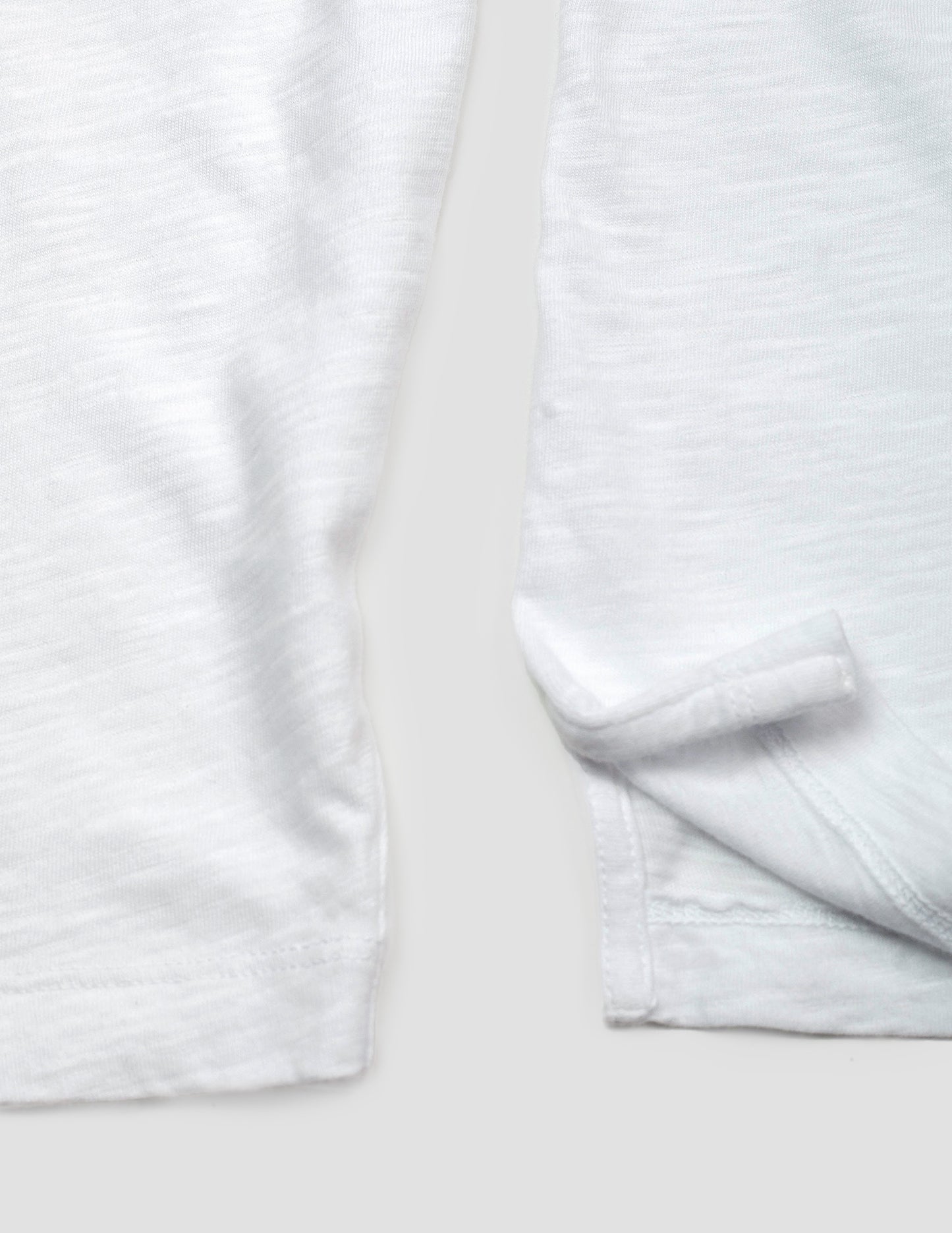 Slub Cotton Henley in White