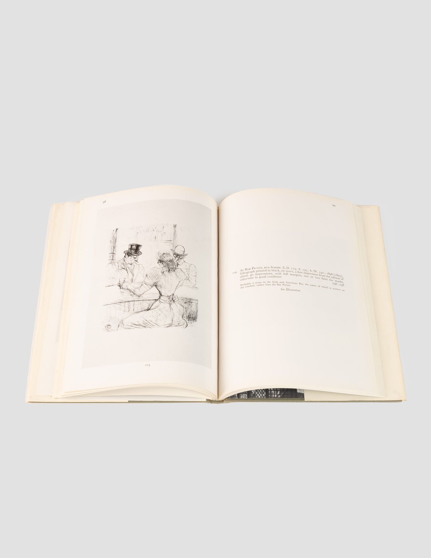 Vintage Sotheby's® Catalogue of Henri De Toulouse-Lautrec Lithographs from the Collection of Ludwig and Erik Charell