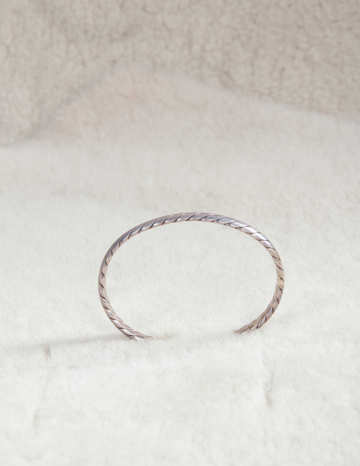 Vintage Sterling Silver Twisted Sterling Cuff