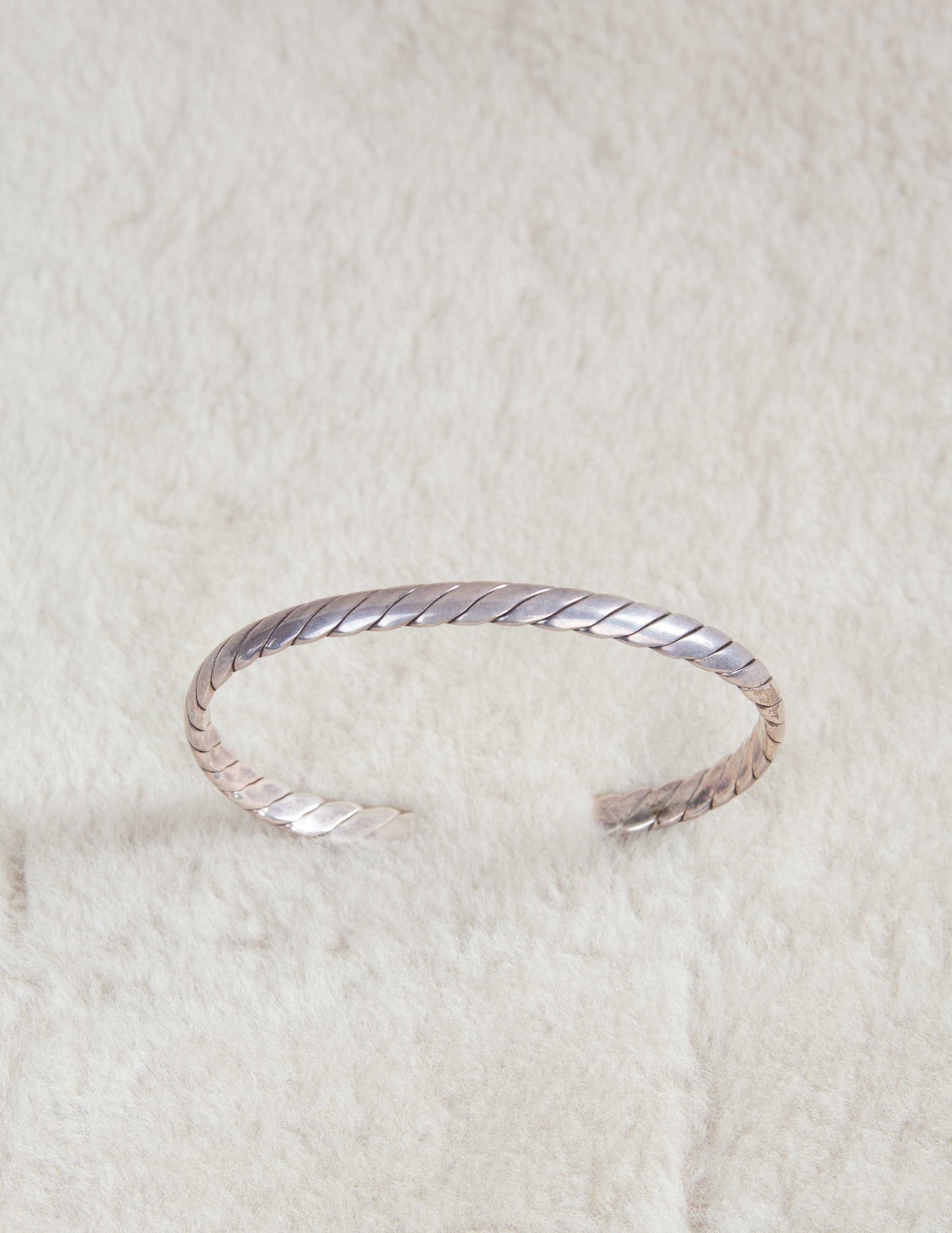 Vintage Sterling Silver Twisted Sterling Cuff