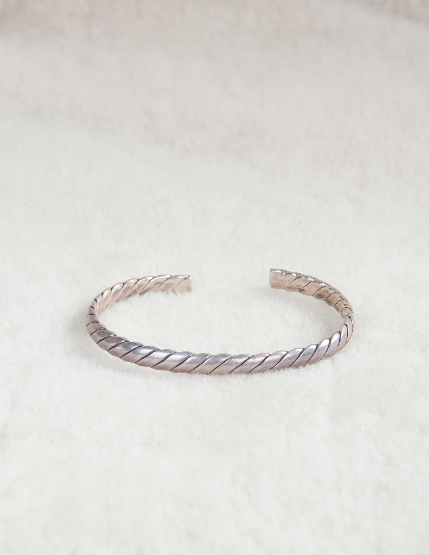 Vintage Sterling Silver Twisted Sterling Cuff