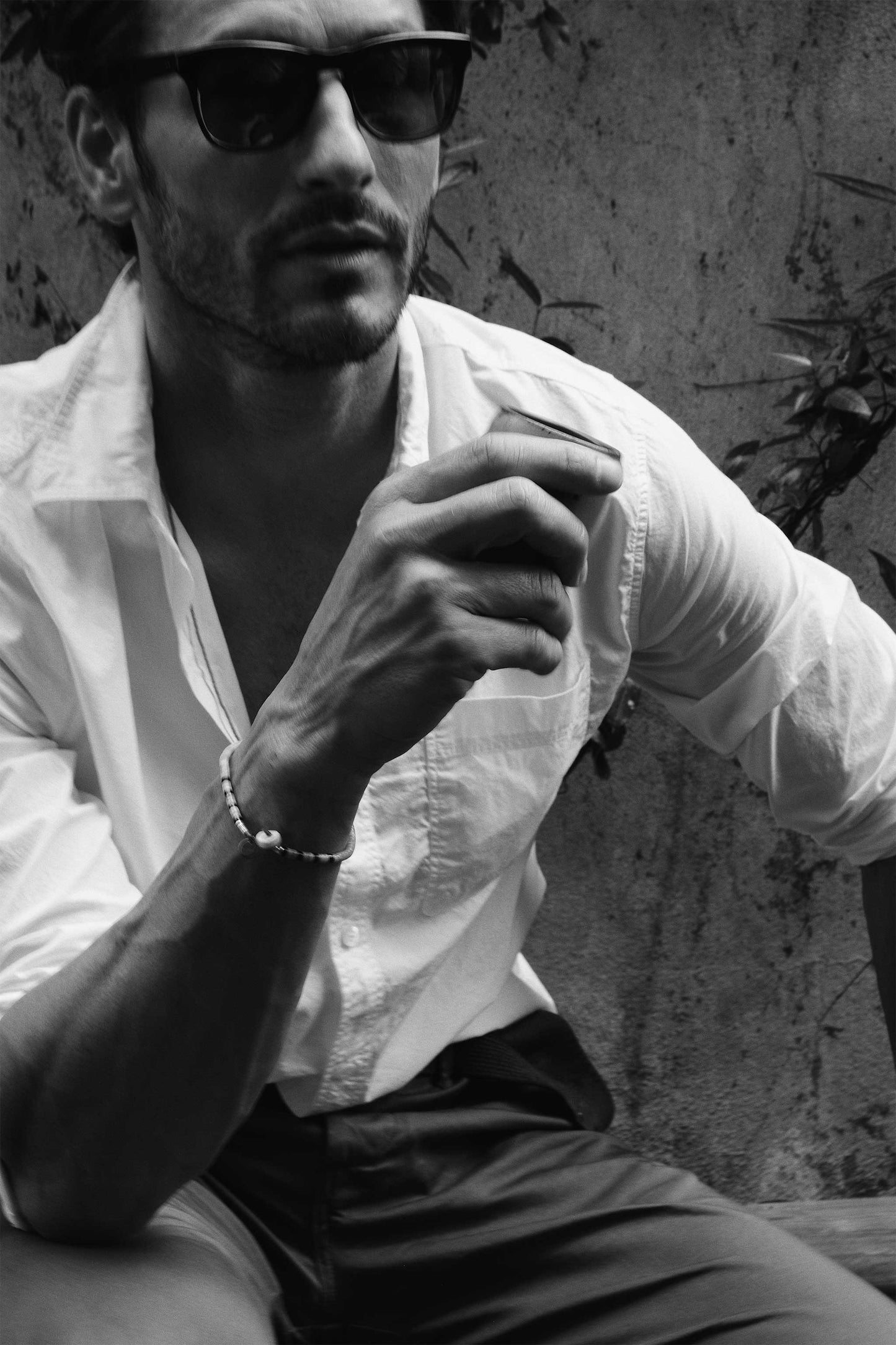 Rivay Type 104 Garment Dyed Poplin Button Down in White