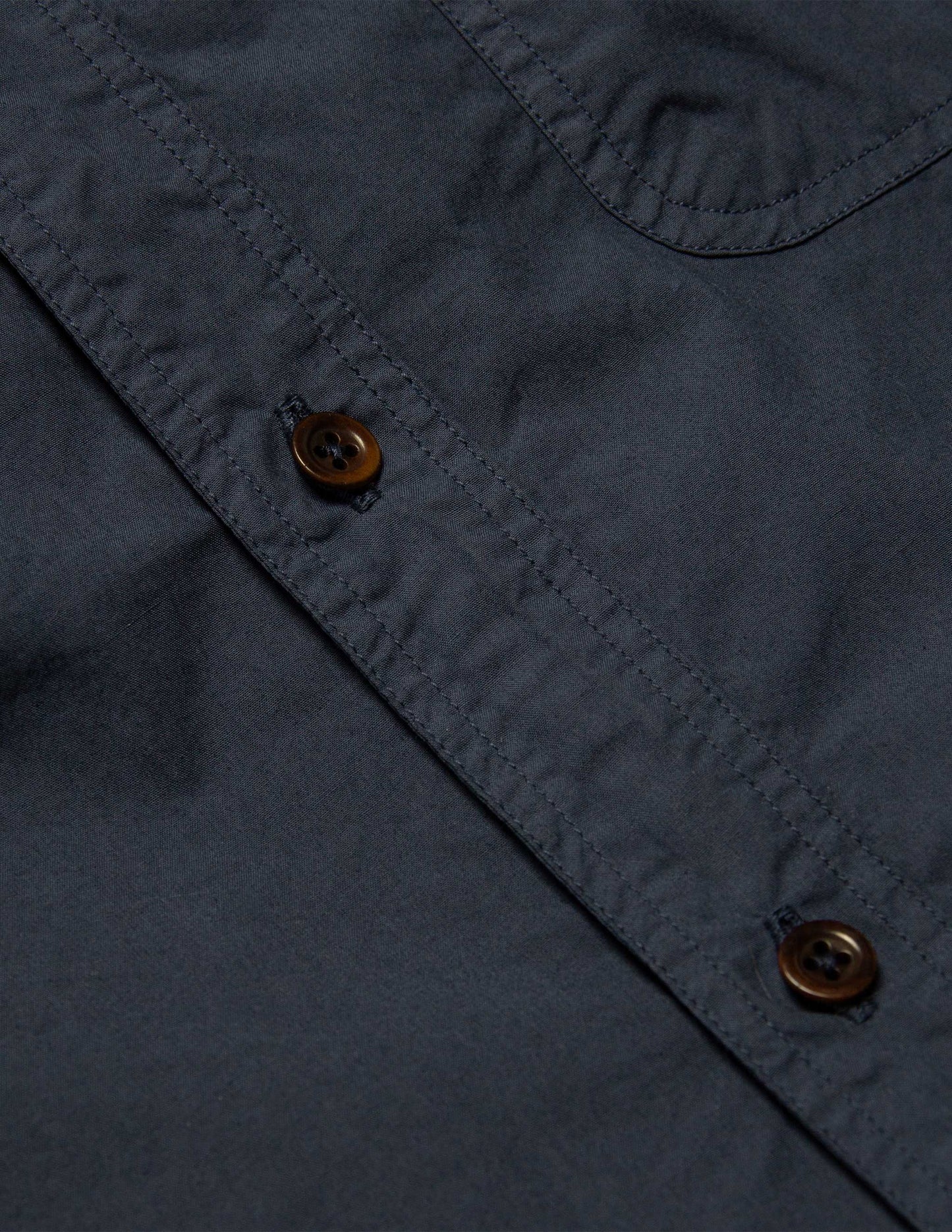 Rivay Type 104 Garment Dyed Poplin Button Down in Navy