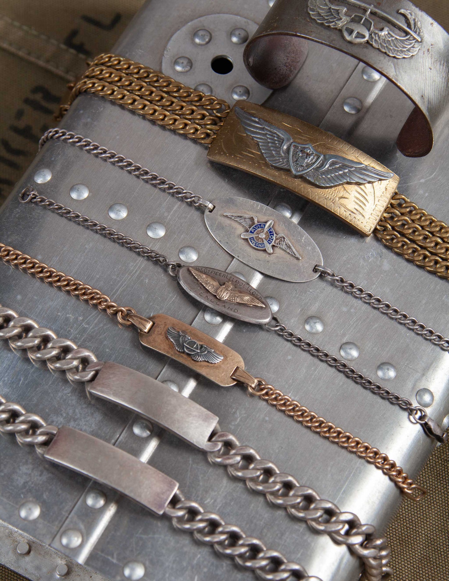 Vintage Vietnam-Era Helicopter Pilot’s Cuff Bracelet