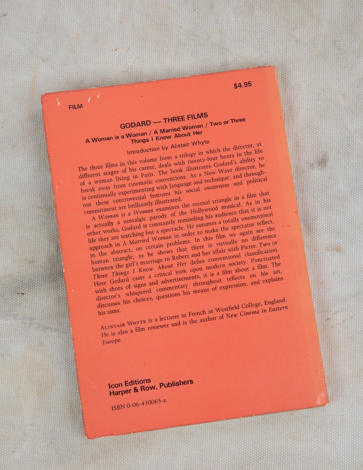 Jean-Luc Godard, Three Scripts, First Edition, 1975