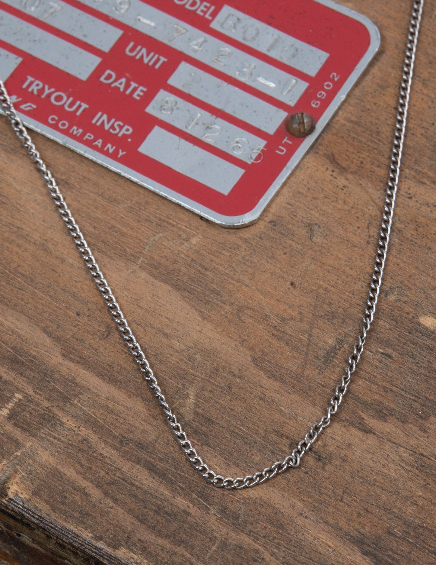 Vintage Sterling Silver Curb Chain