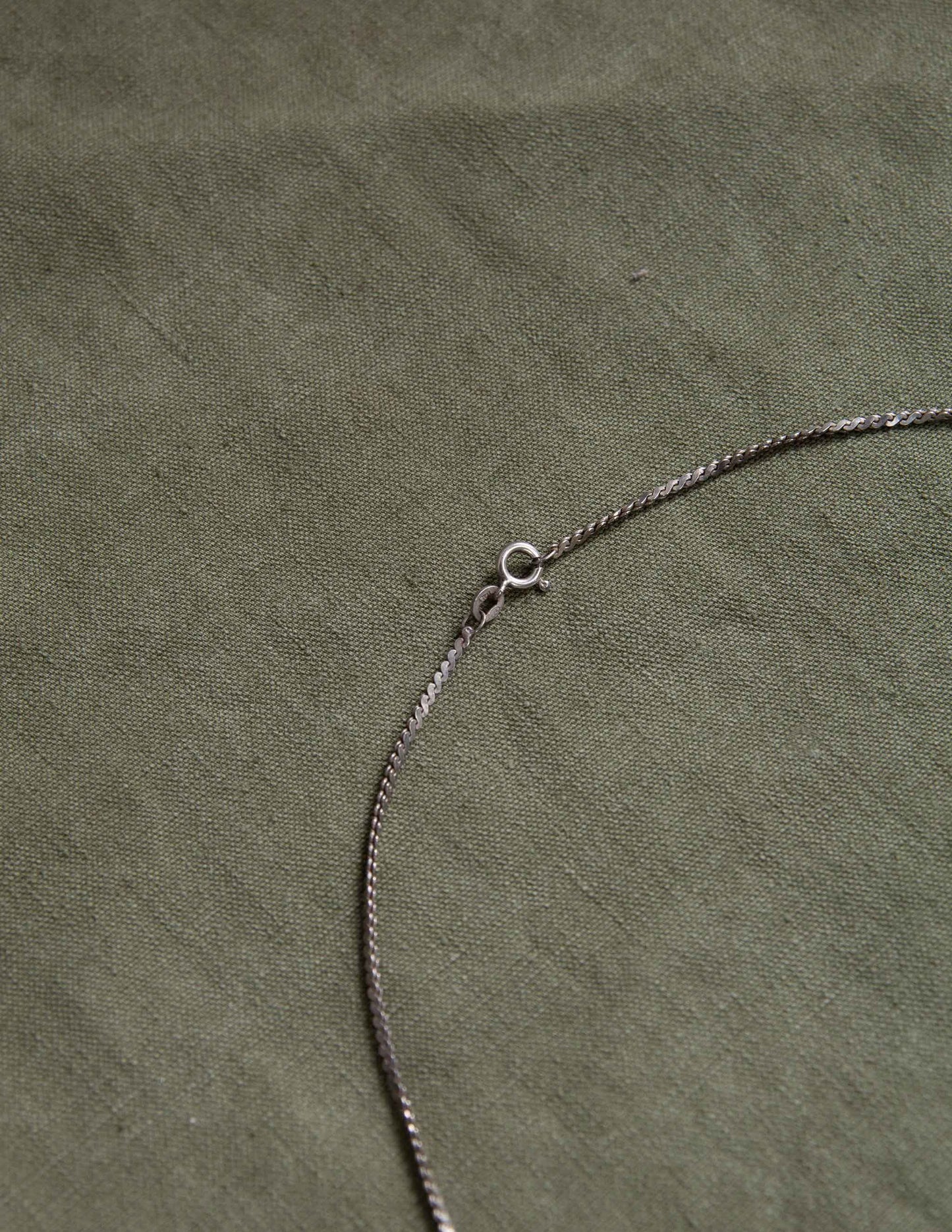 Vintage Italian Sterling Box Chain Necklace