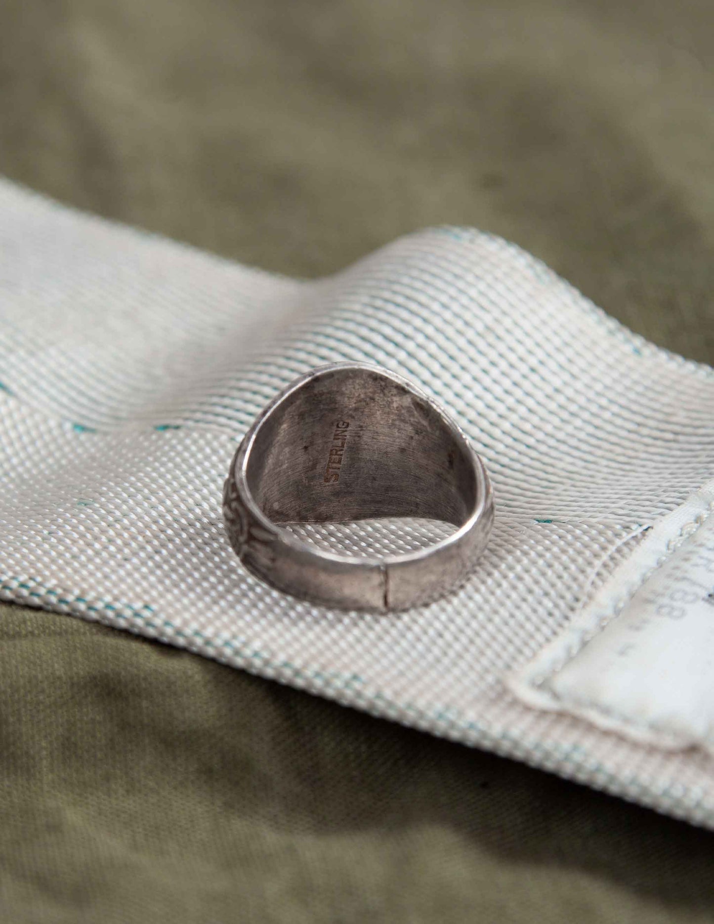 Vintage Sterling United States Maritime Service Ring - Size 10.5