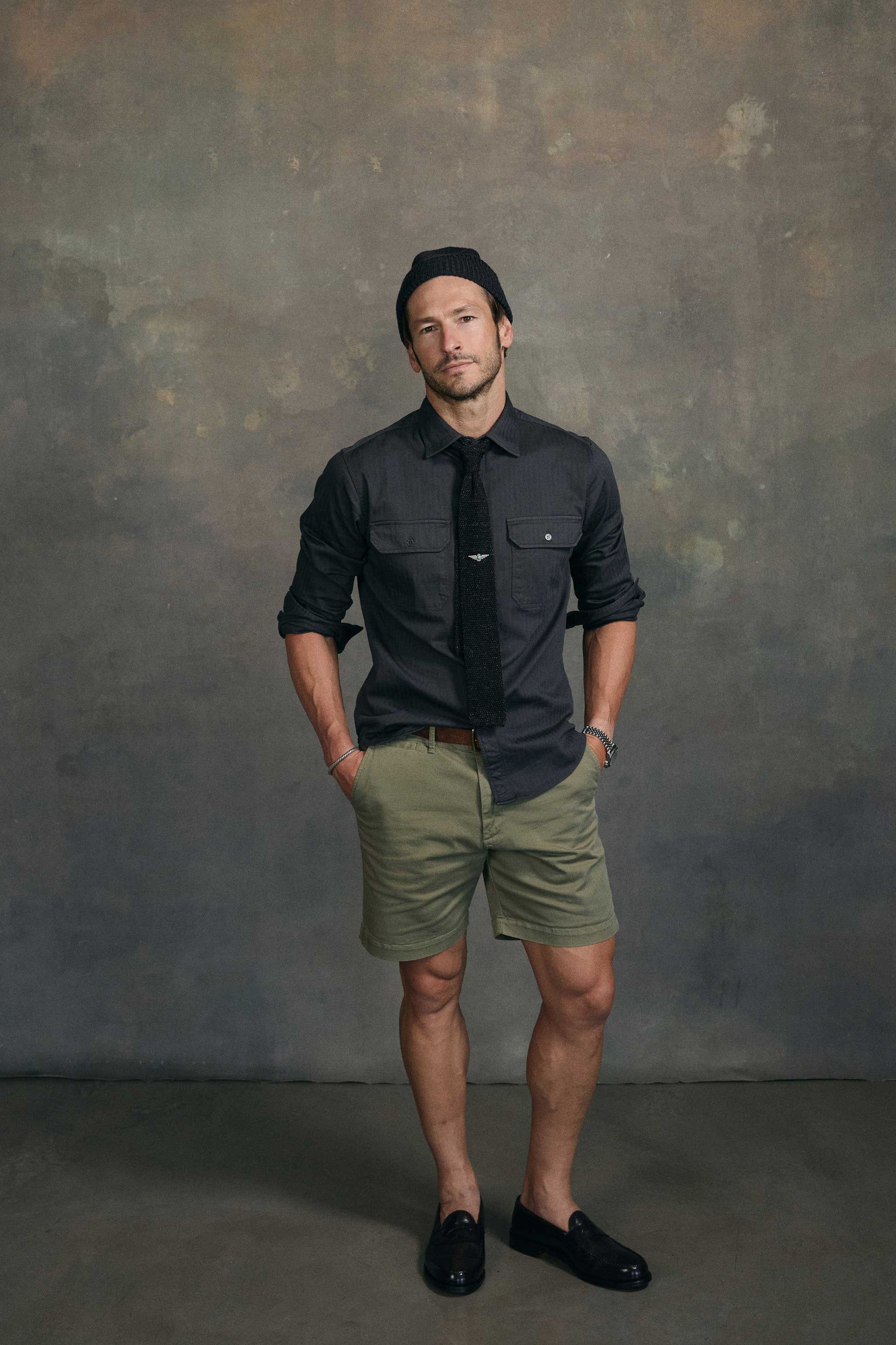 Rivay Series Chino Short in Bay Leaf