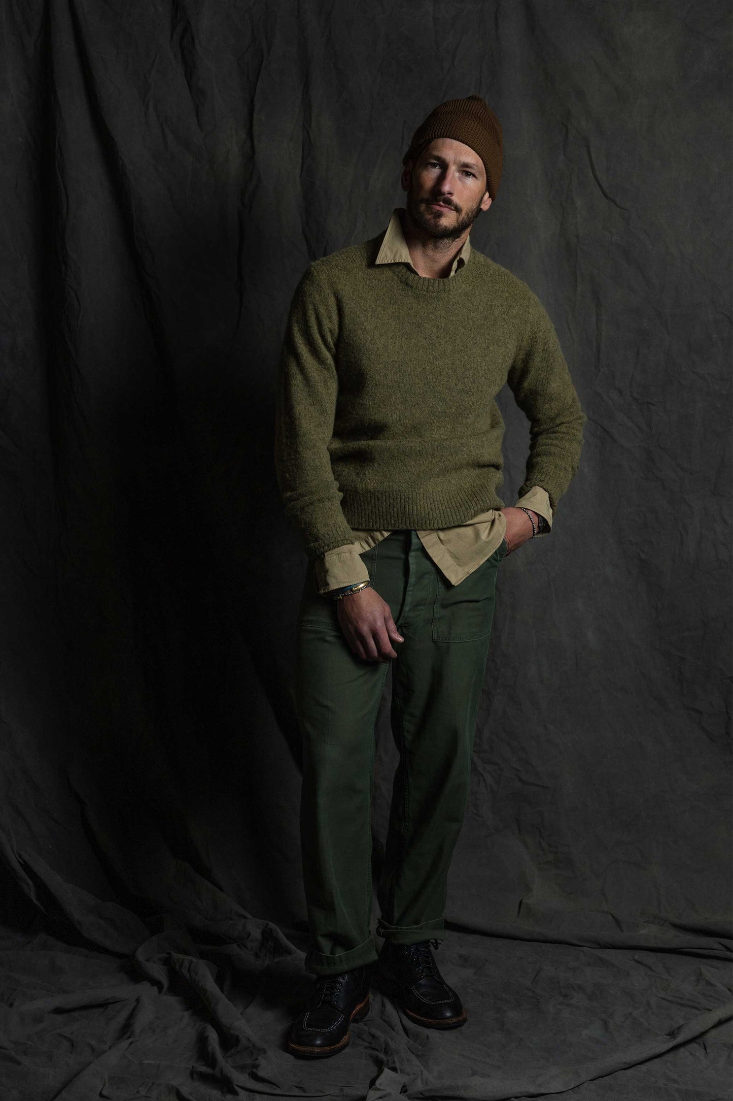 Rivay Series II Garment Dyed Utility Pant in Olive Drab