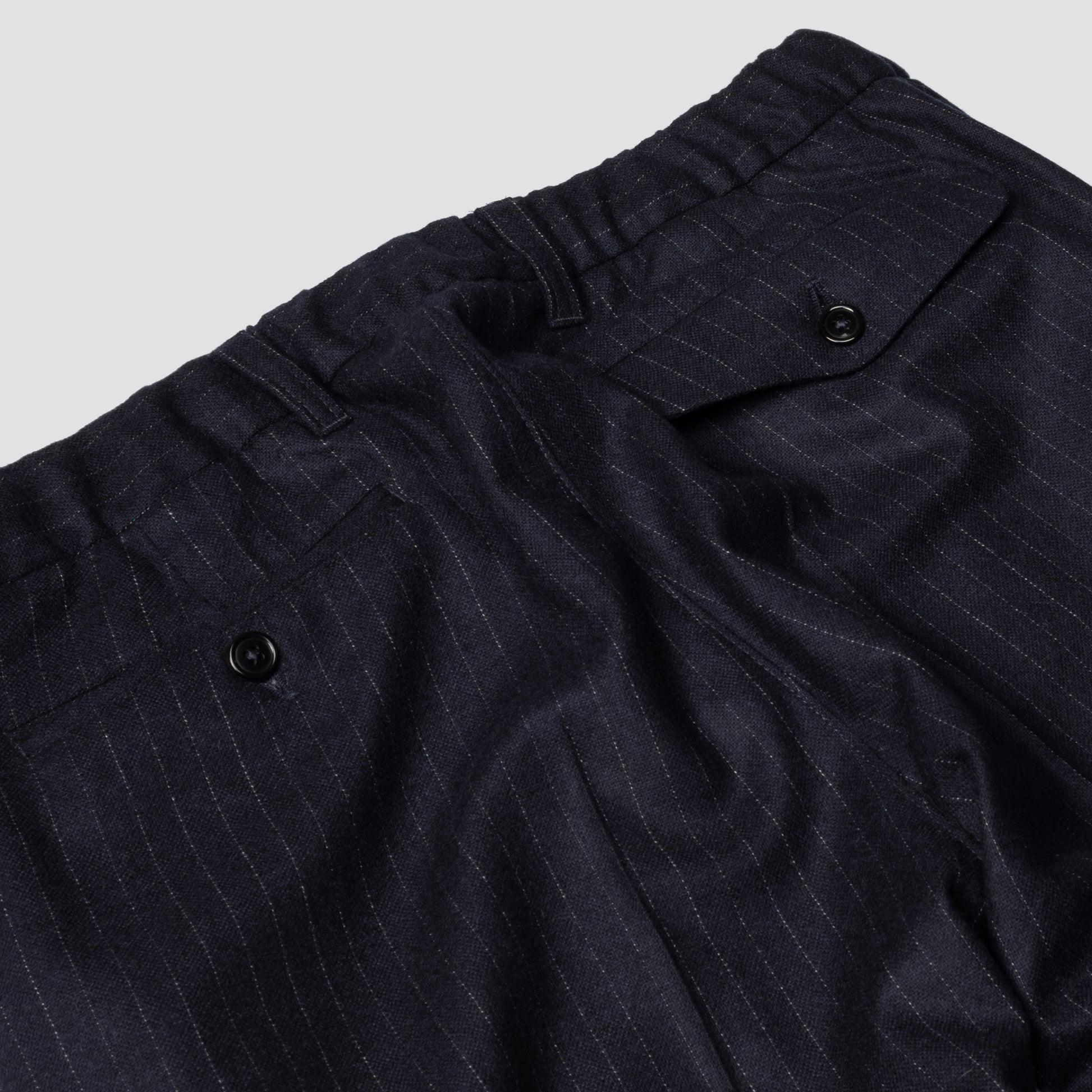 Rivay Chiltern Wool Cashmere Trouser in Navy Chalkstripe