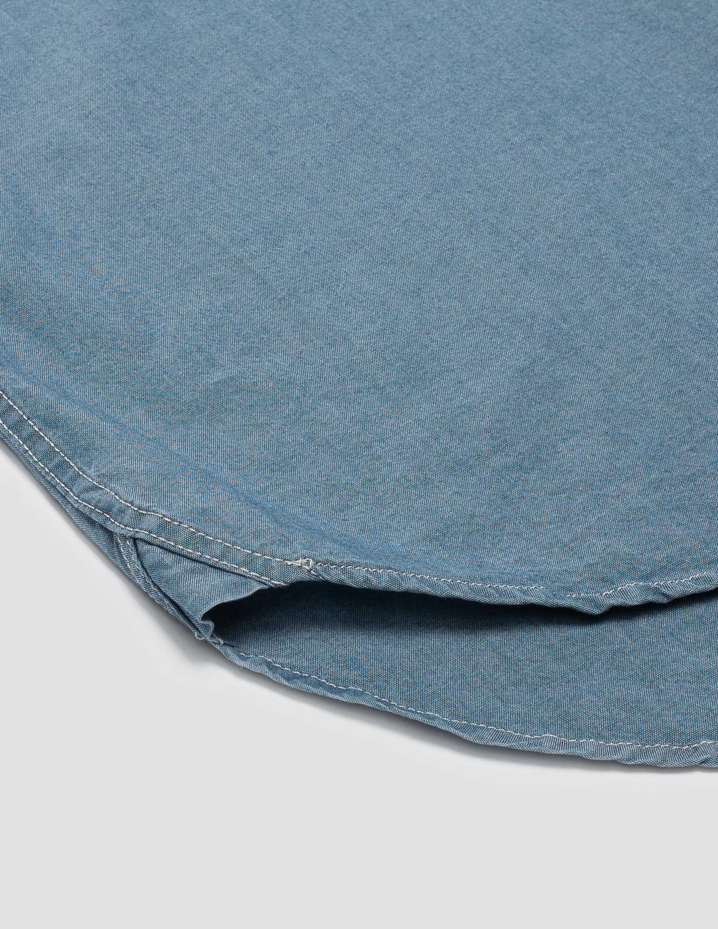 Rivay Gil Mens Short Sleeve Cotton Chambray Shirt