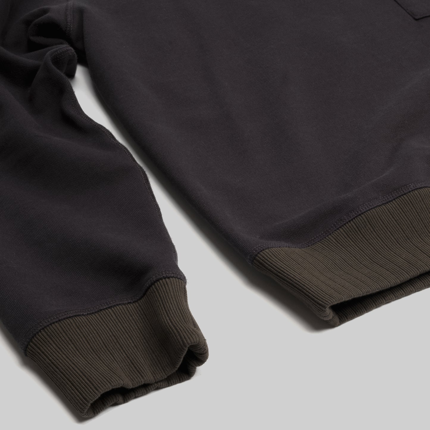 Fields French Terry Pocket Sweatshirt in Washed Black