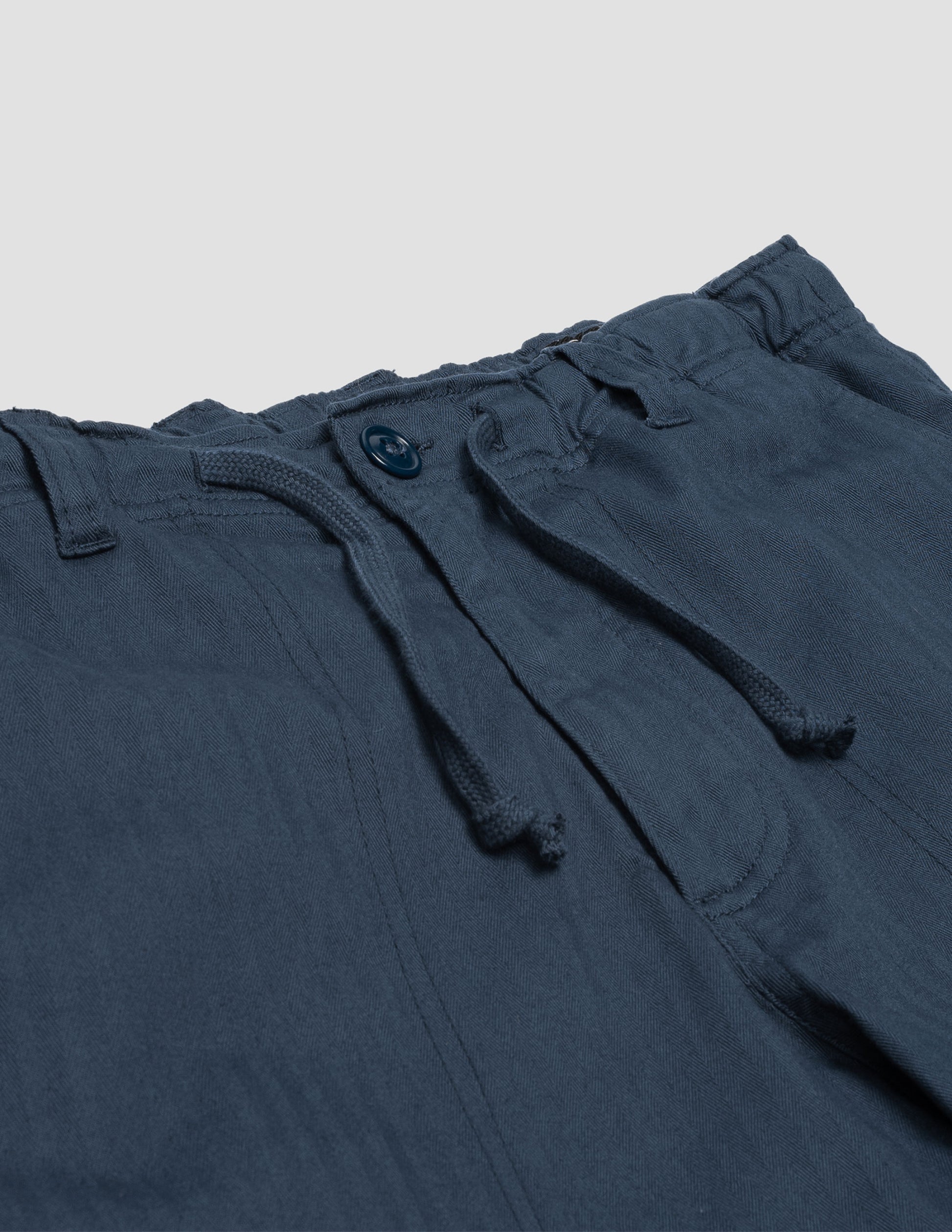 Rivay Skiff Mens Garment Dyed Short in Tarpon Blue