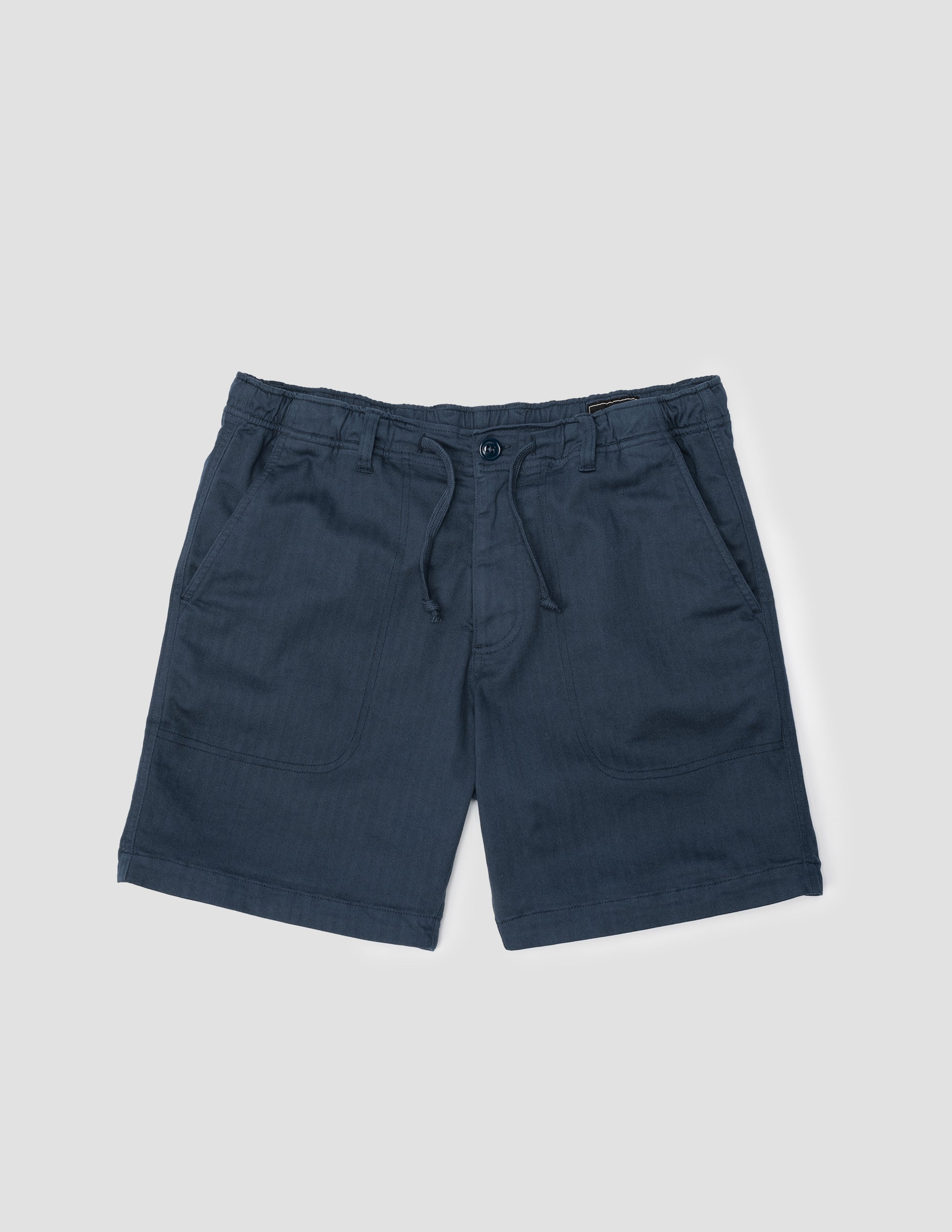 Rivay Skiff Mens Garment Dyed Short in Tarpon Blue