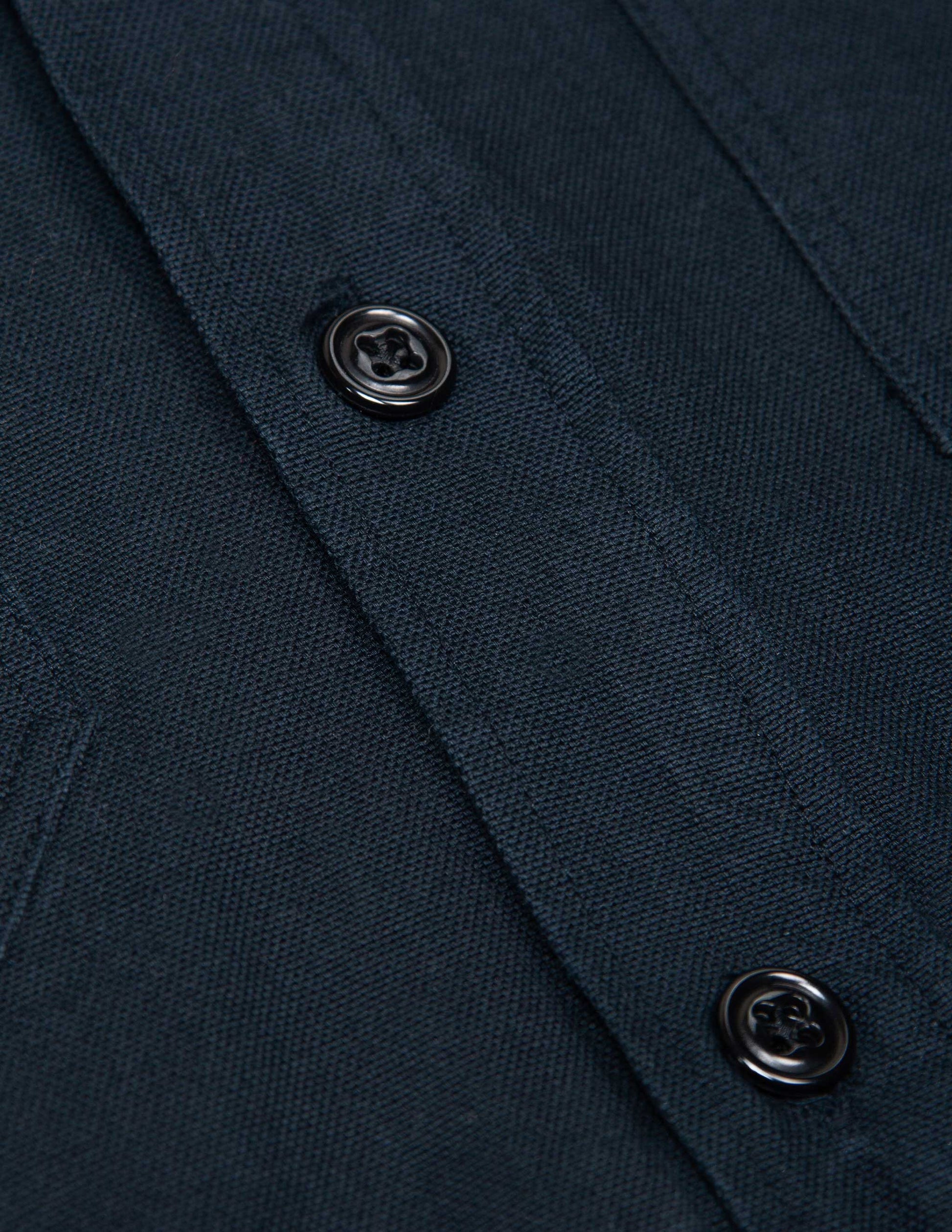 Rivay & A Continuous Lean Canvas Shirt Jacket in Navy