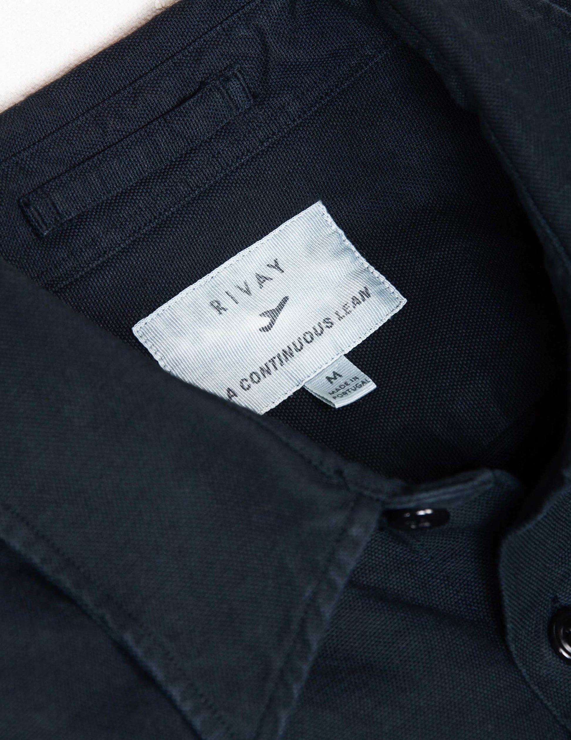 Rivay & A Continuous Lean Canvas Shirt Jacket in Navy