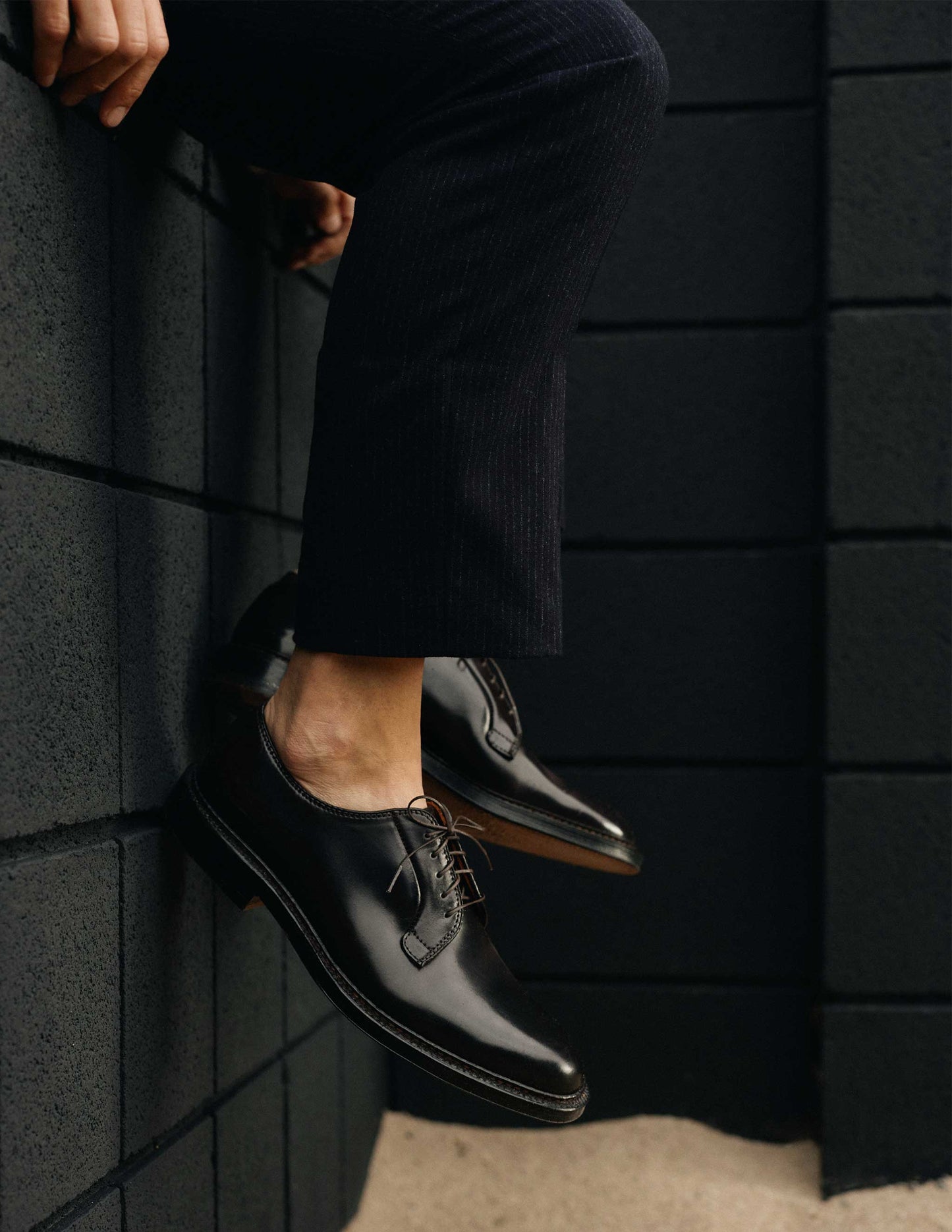 Alden Plain Toe Blucher 990 in Shell Cordovan
