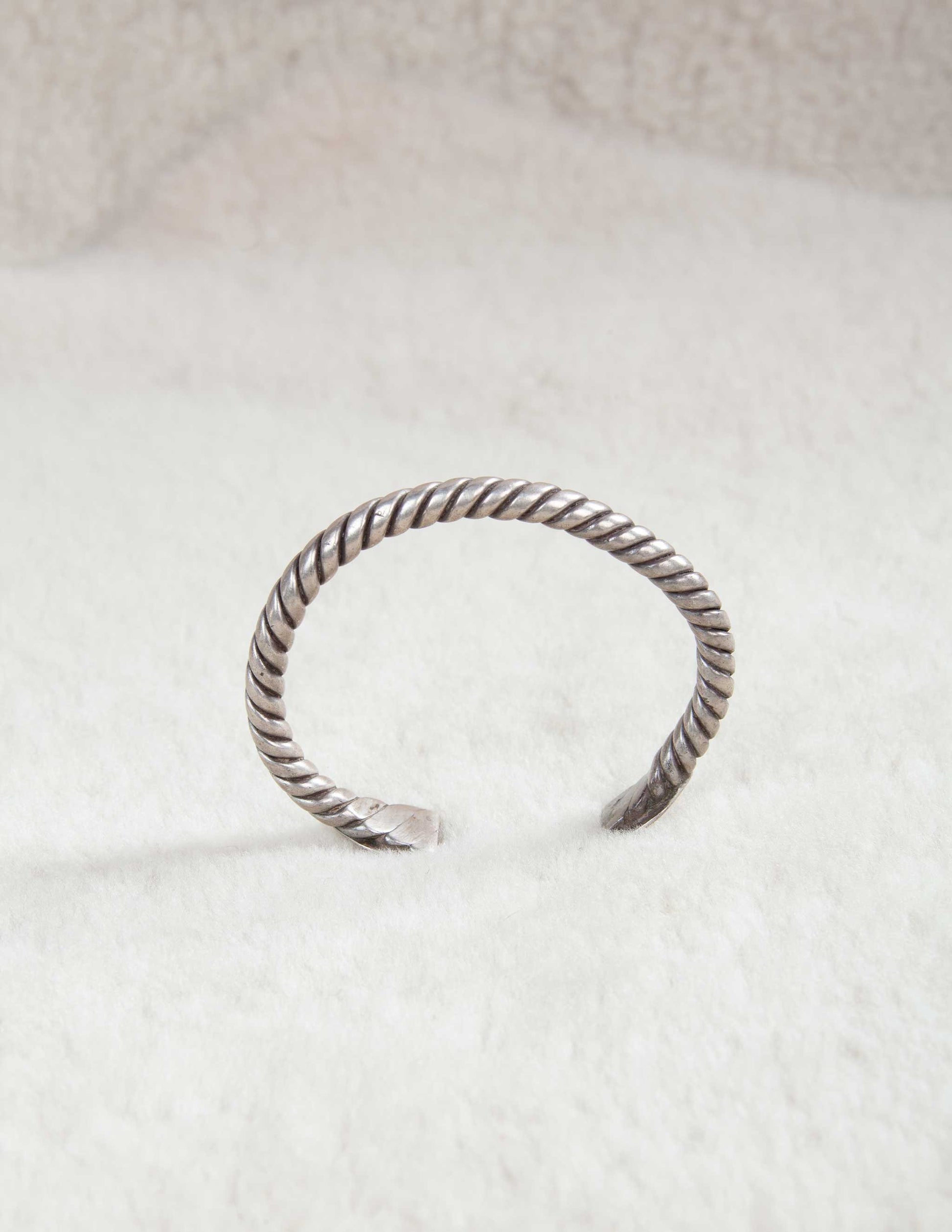 Vintage Sterling Silver Twisted Rope Cuff
