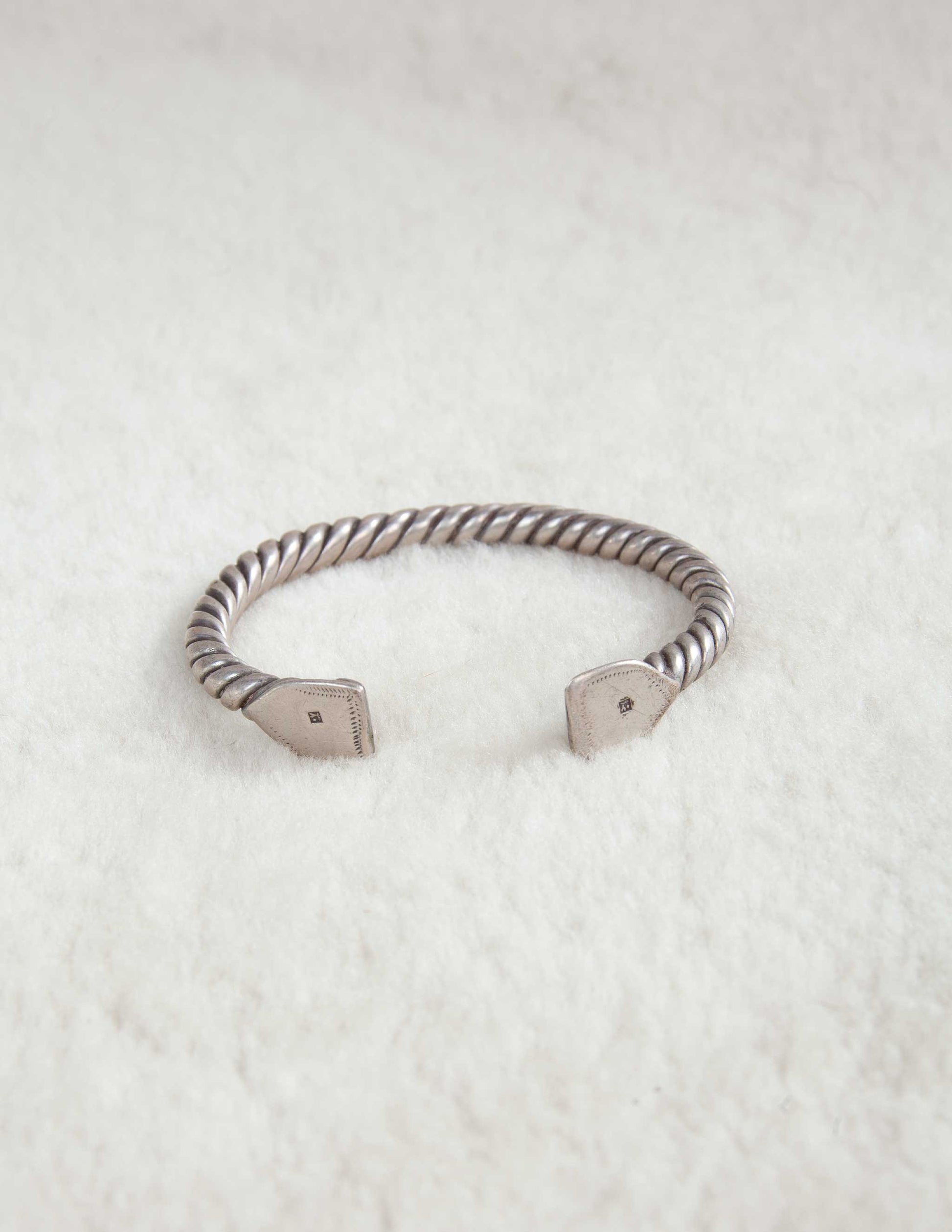 Vintage Sterling Silver Twisted Rope Cuff