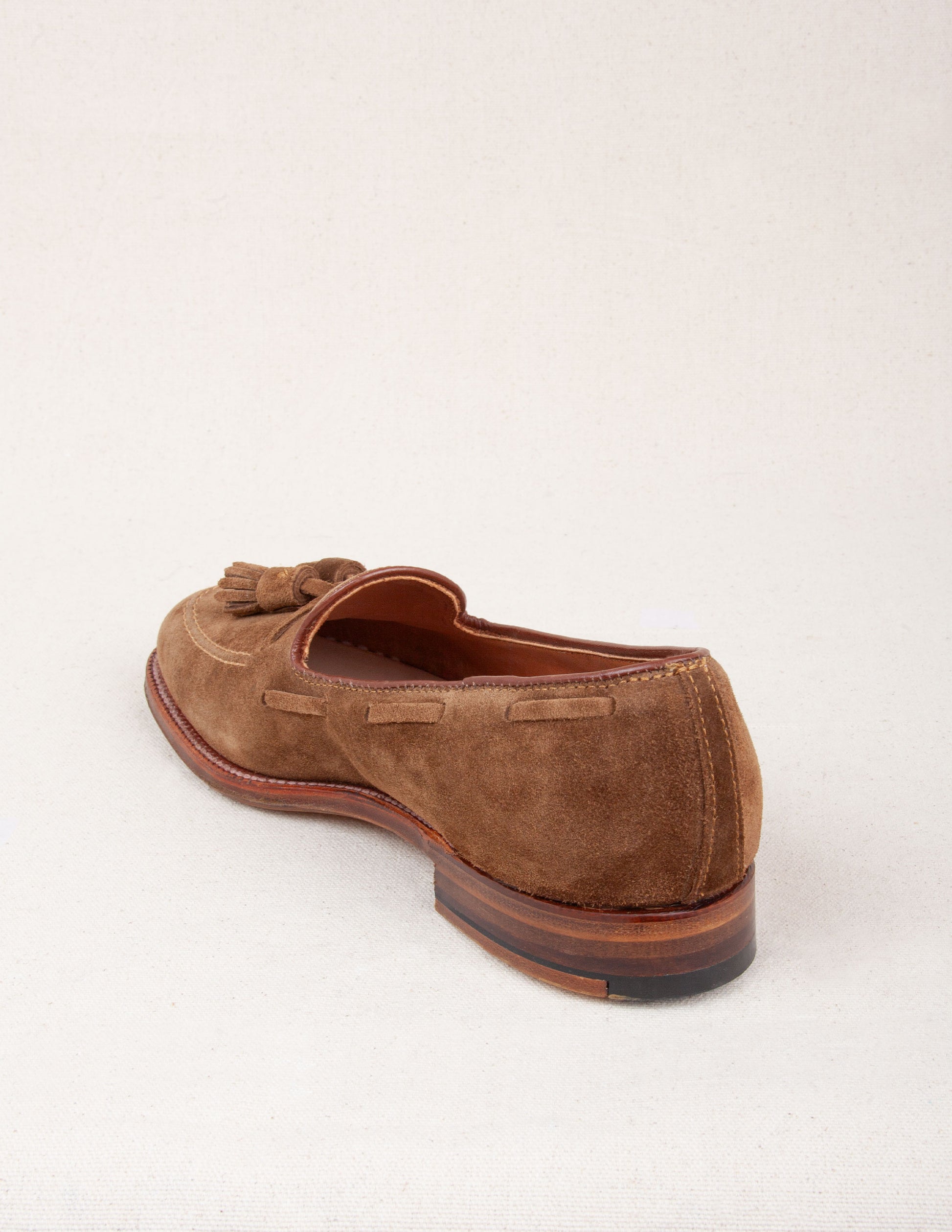 Rivay Alden 3403 Tassel Moccasin Loafer in Snuff Suede