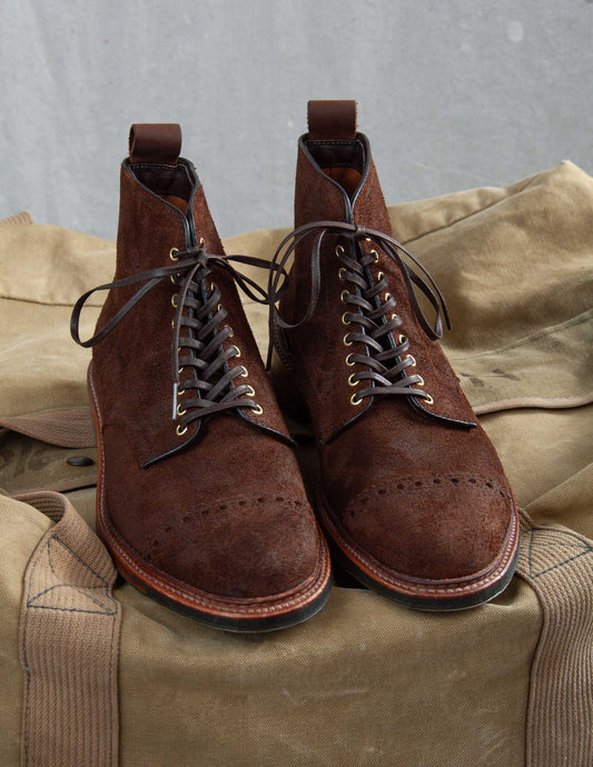 Alden x Rivay: The Bedford Boot in Tobacco Chamois Reverse Suede