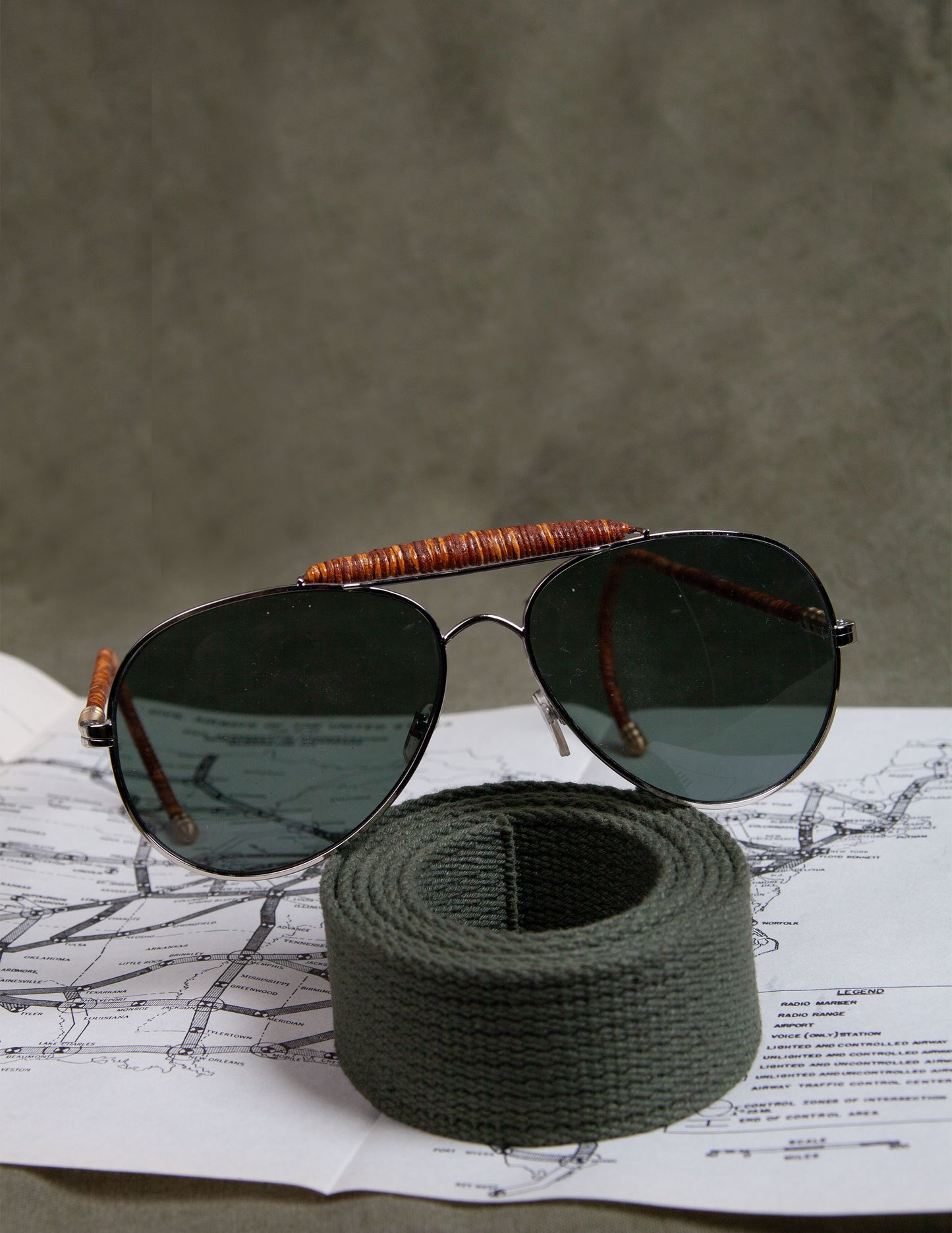 Helio Ascari Vintage WWII American Optical Silver Frame Aviators