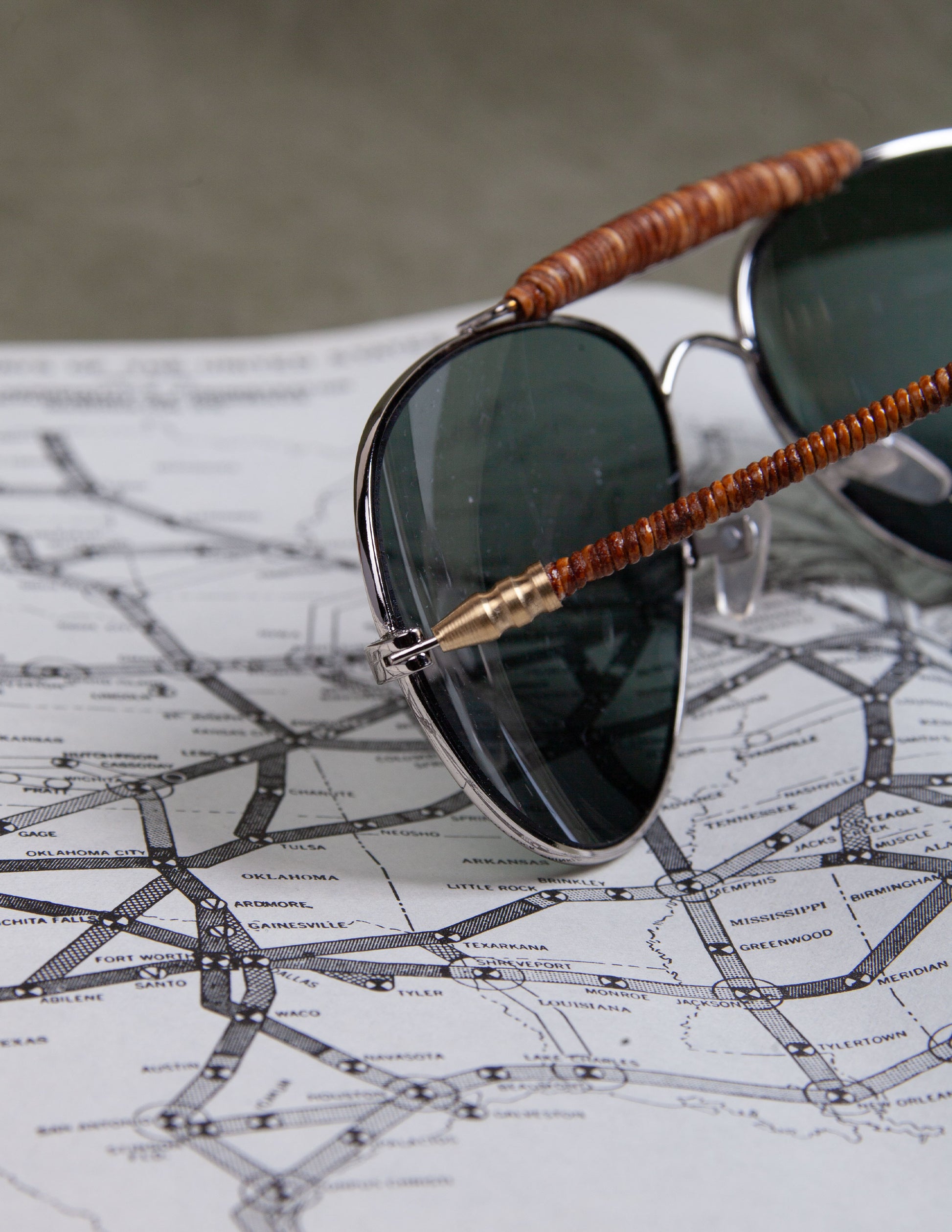 Helio Ascari Vintage WWII American Optical Silver Frame Aviators