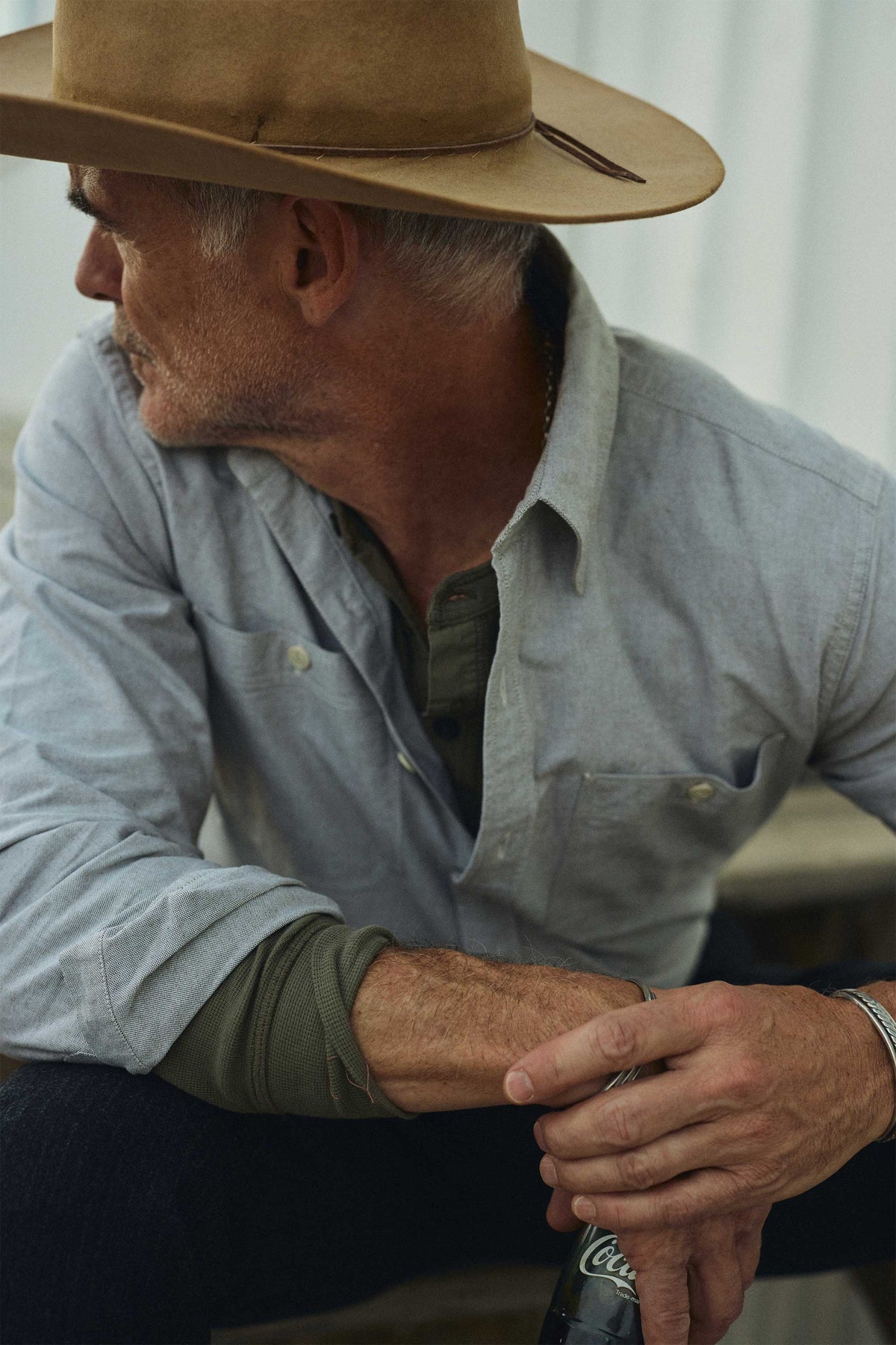 Gibson Waffle Henley in Field