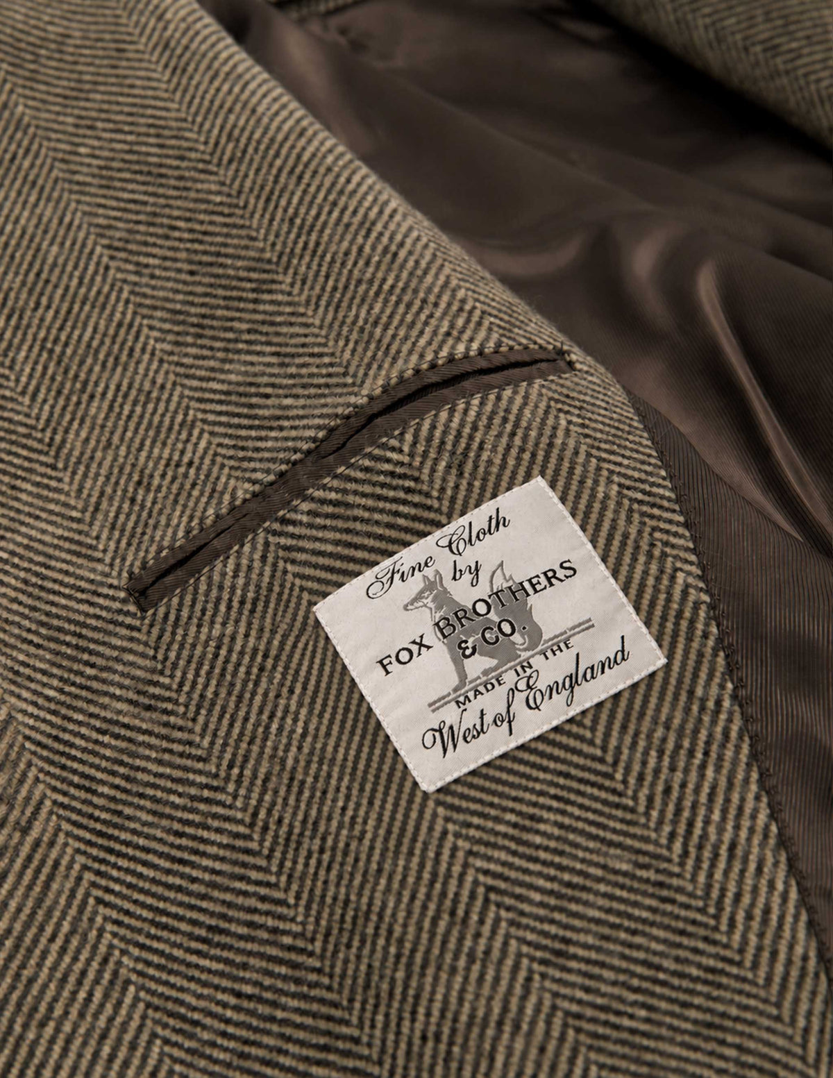 Barrow Wool Herringbone Double Breasted Topcoat
