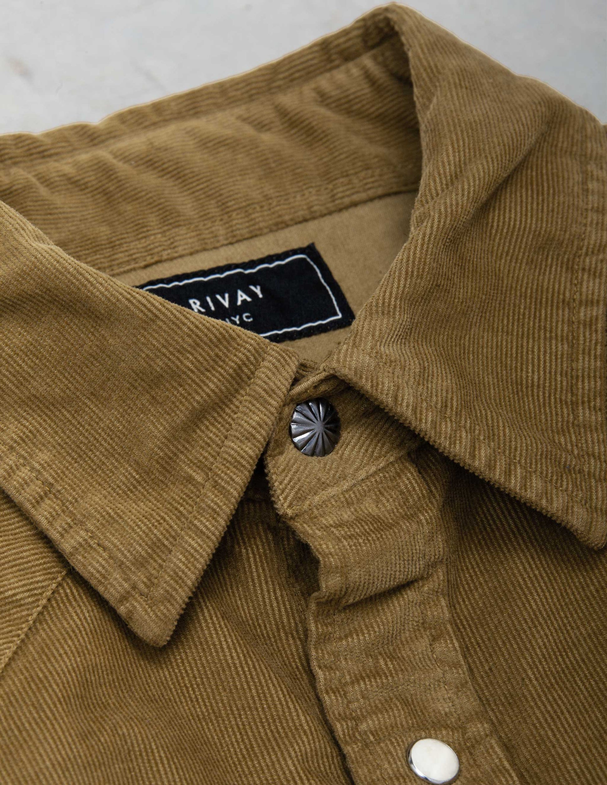 Bedford Corduroy Western Shirt in Ranch Tan