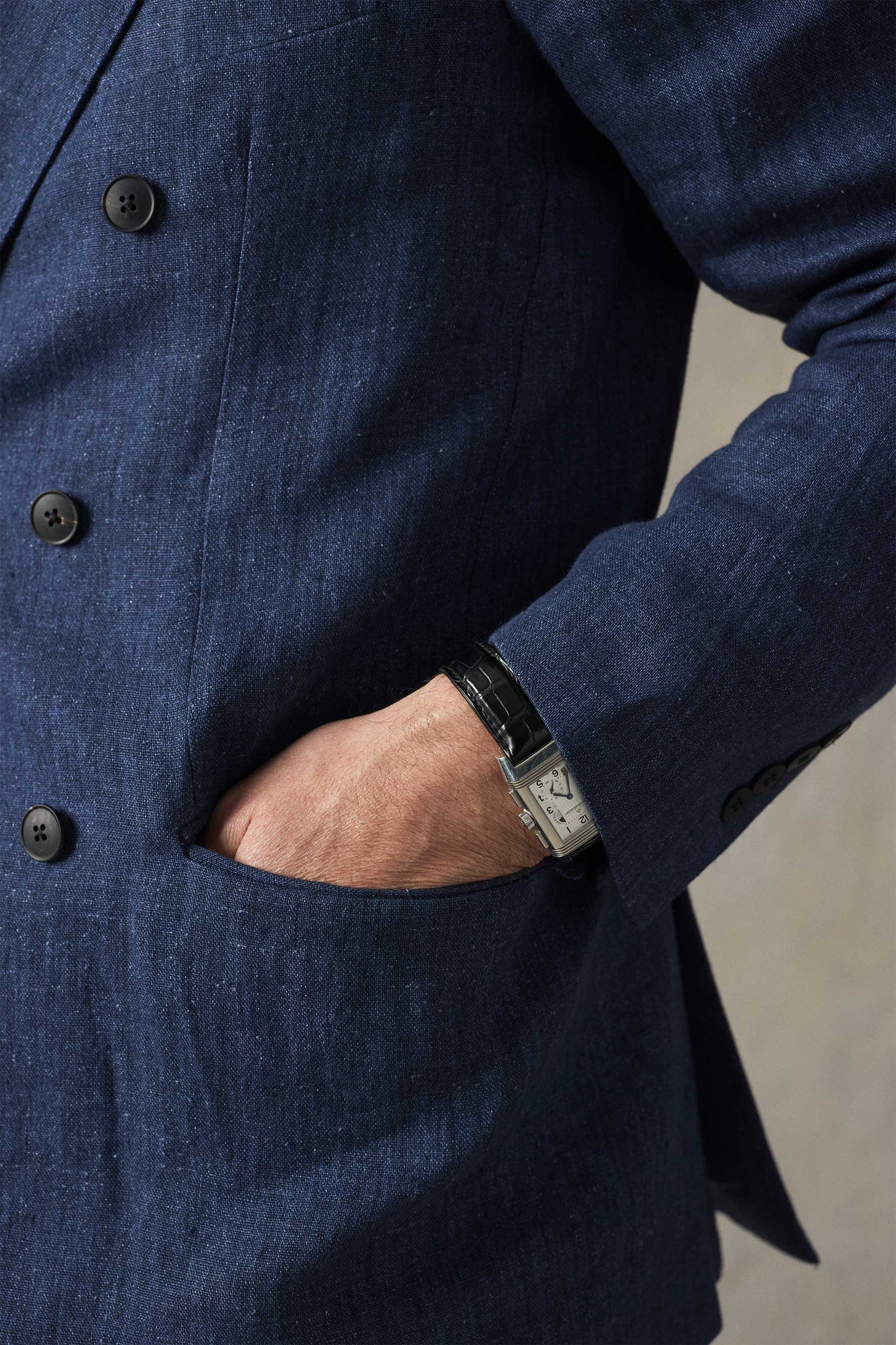 Brezza Linen Double-Breasted Jacket