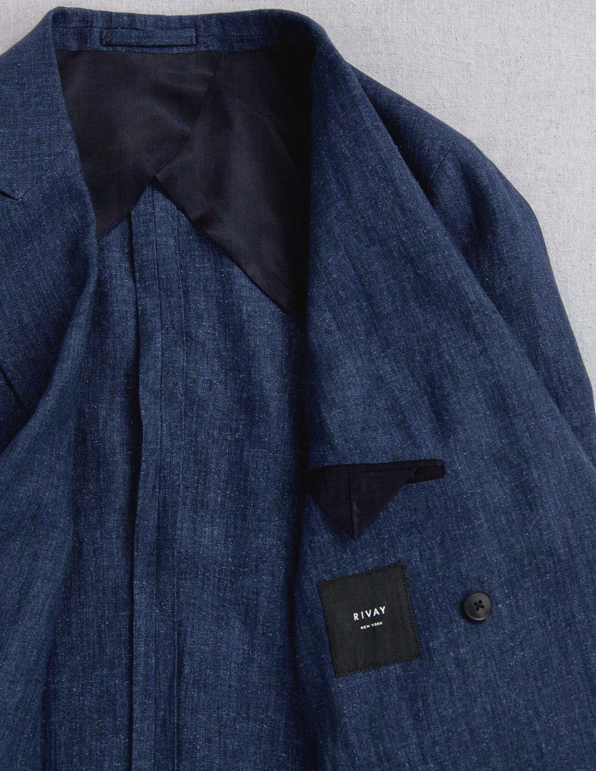 Brezza Linen Double-Breasted Jacket