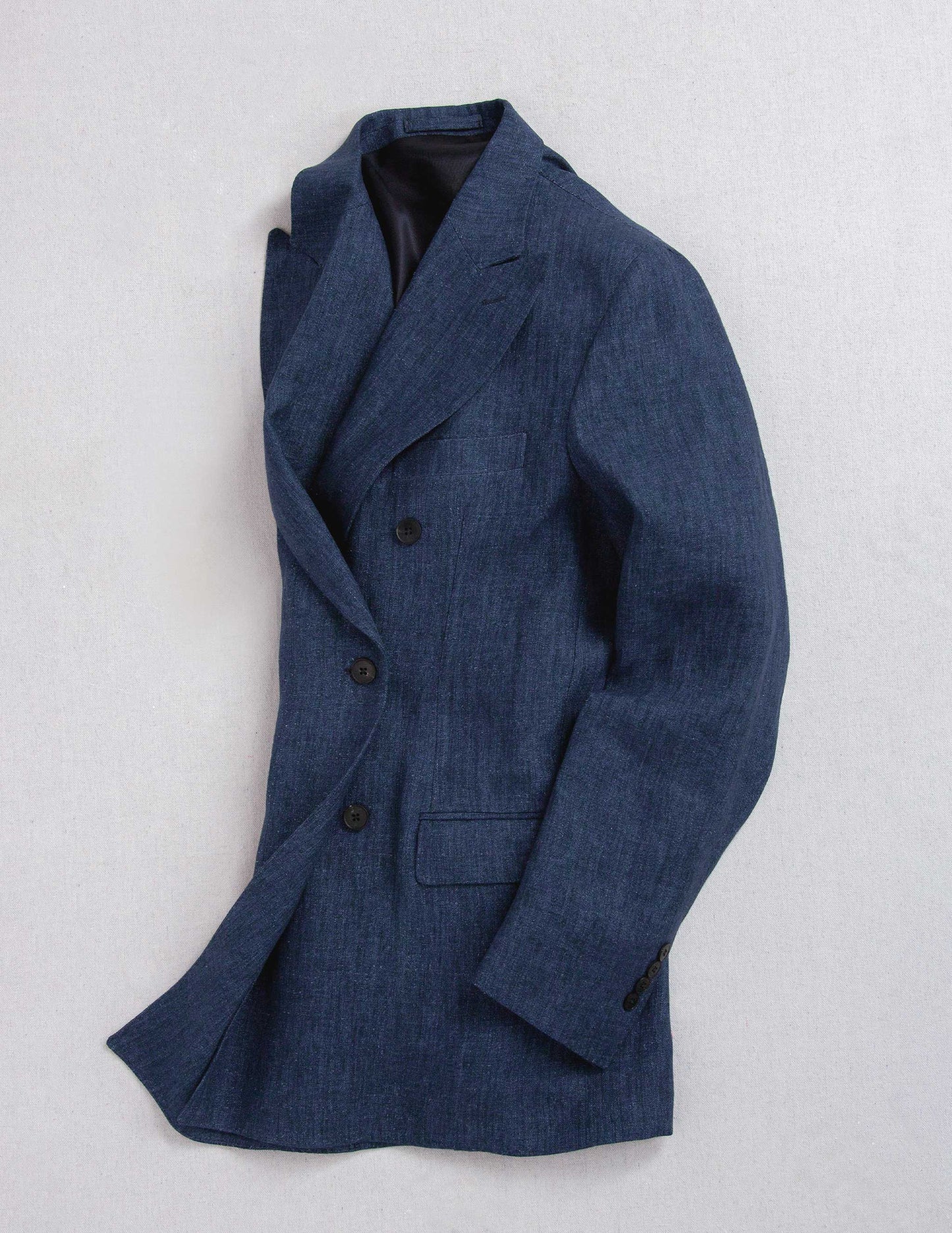Brezza Linen Double-Breasted Jacket
