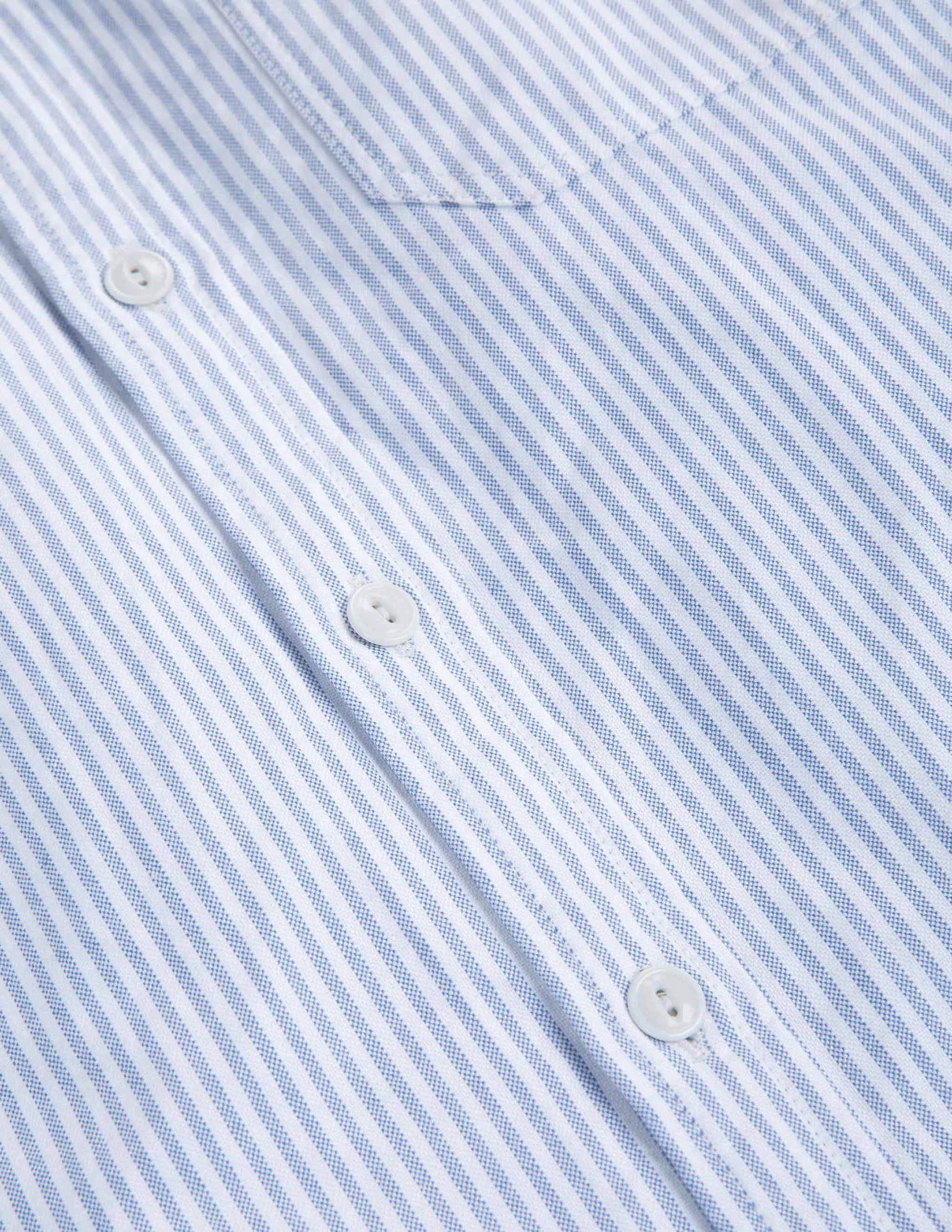 Bridges Oxford Workshirt in Classic Blue Stripe