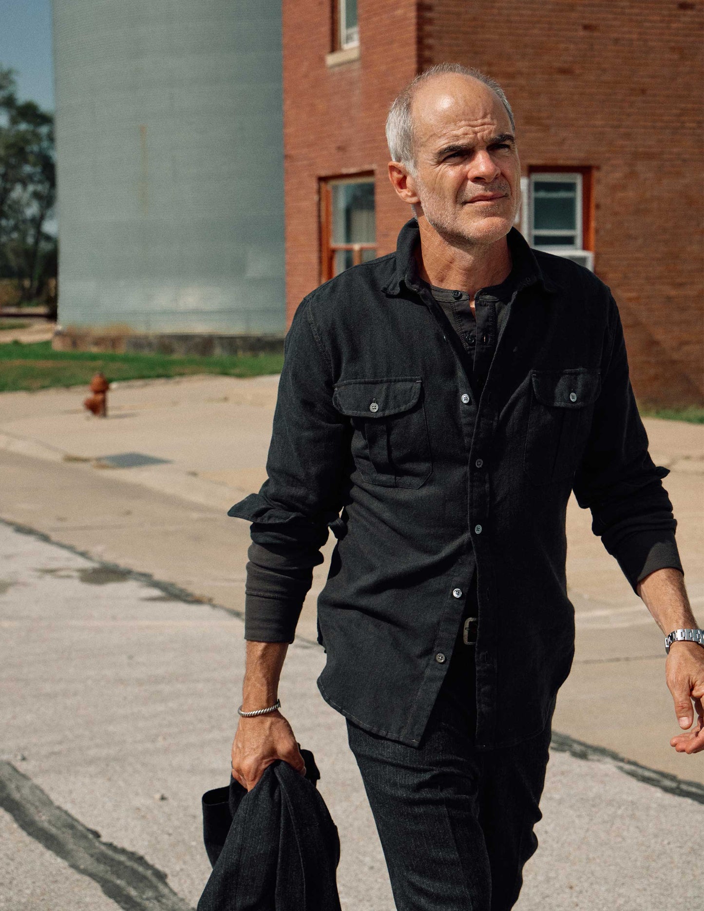 Cortina Brushed Cotton Camp Shirt in Dark Olive