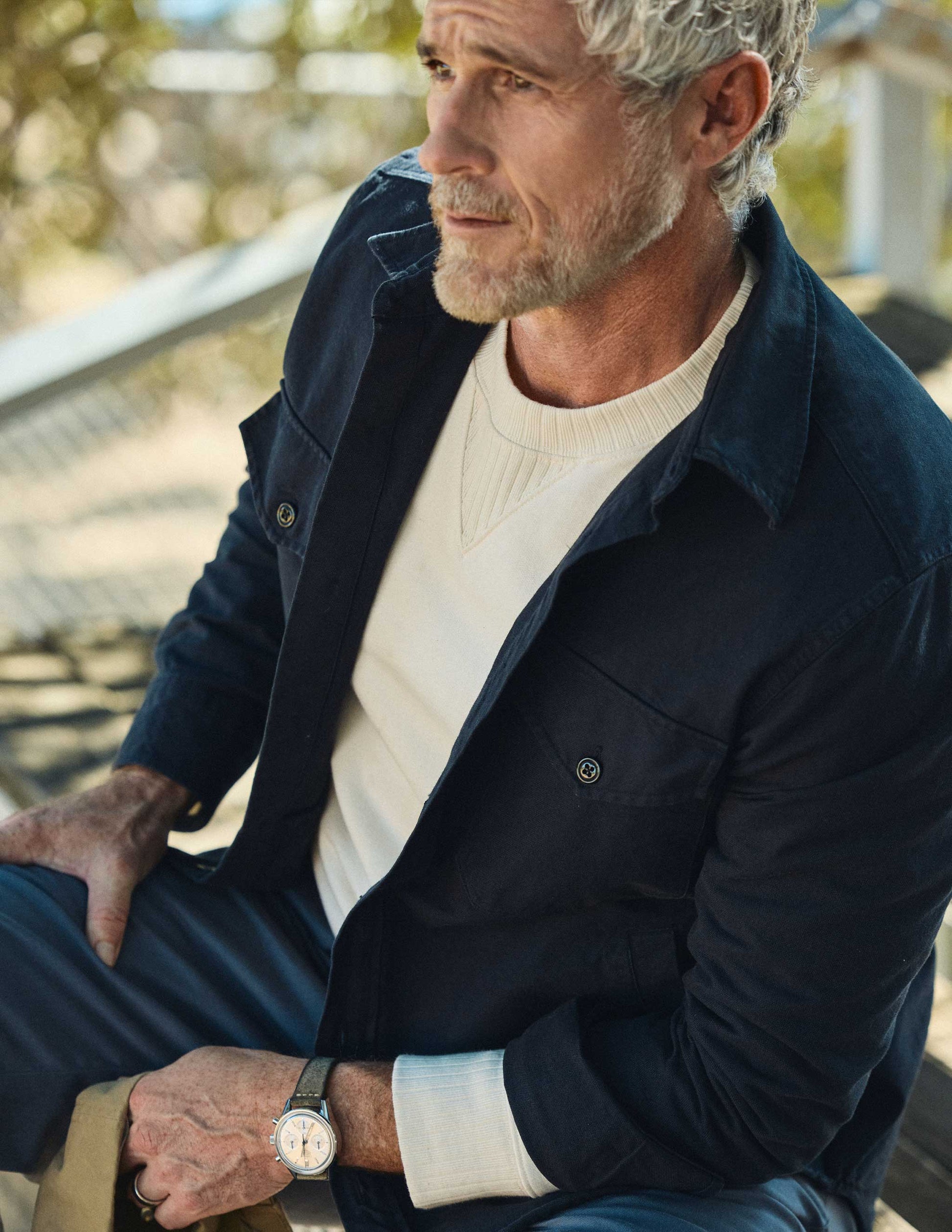 Raine French Terry Sweatshirt in Canvas