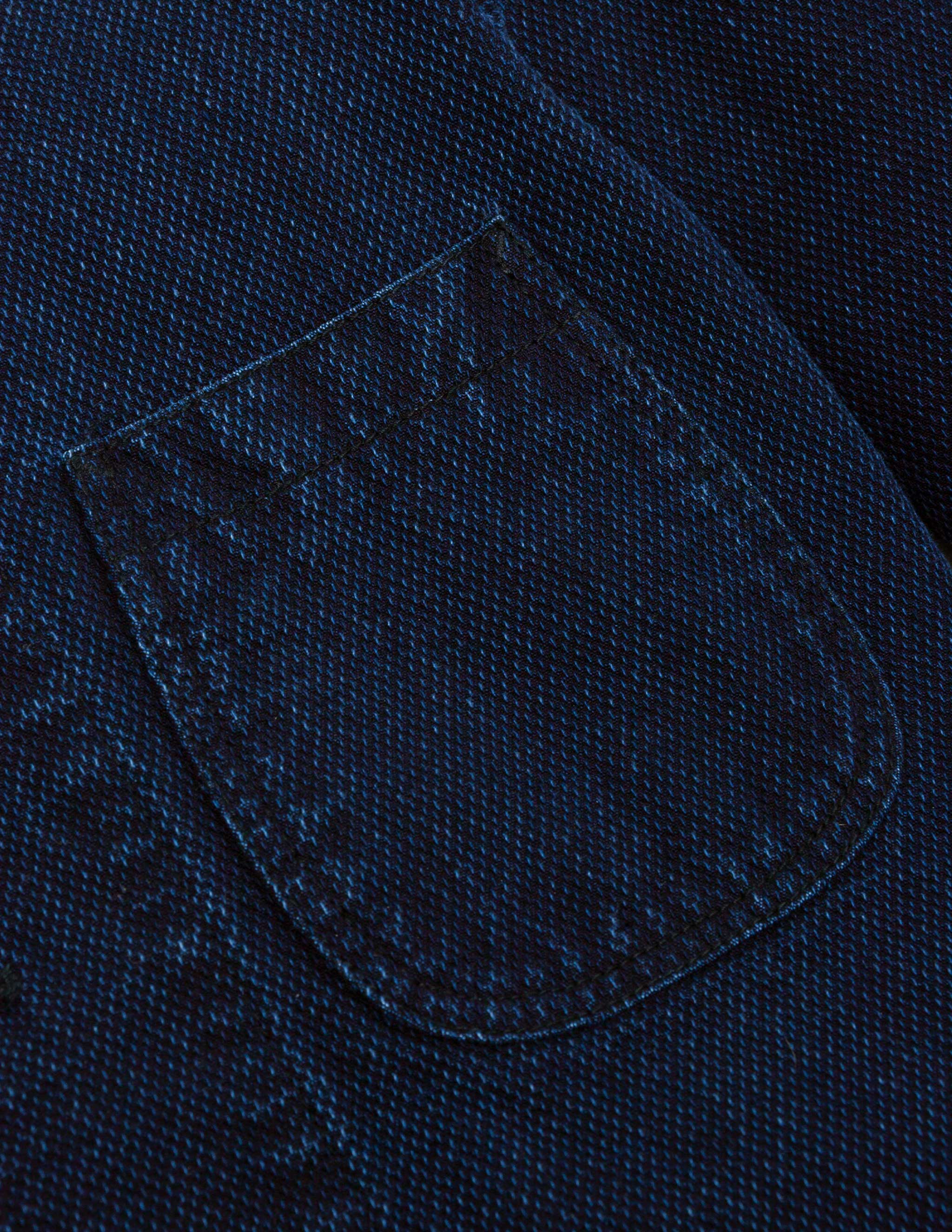 Cliff Indigo Dobby Shawl Jacket in Dark Wash – RIVAY