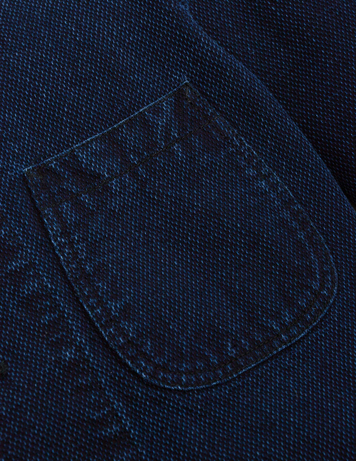 Cliff Indigo Dobby Shawl Jacket in Dark Wash