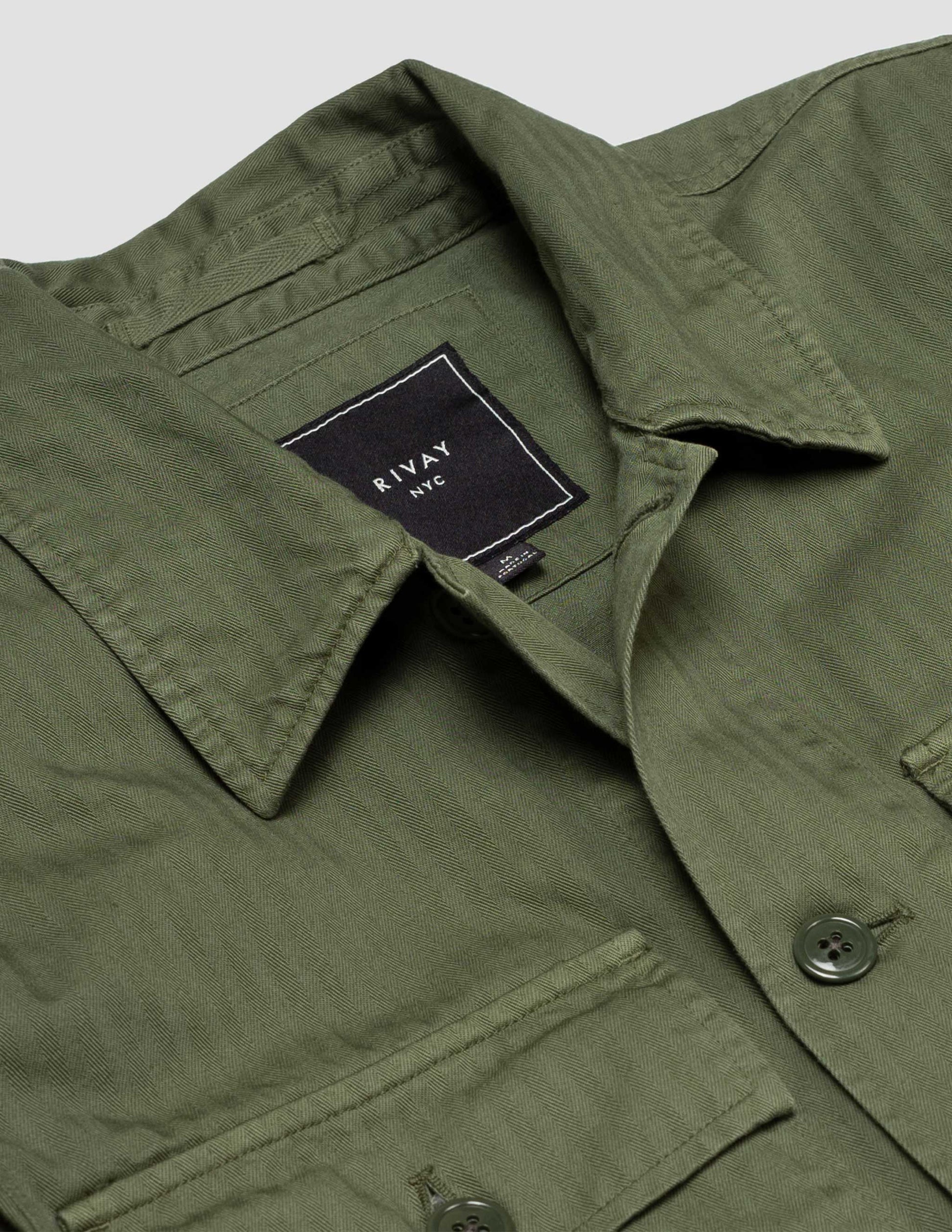 Rivay Correspondent Herringbone OVershirt