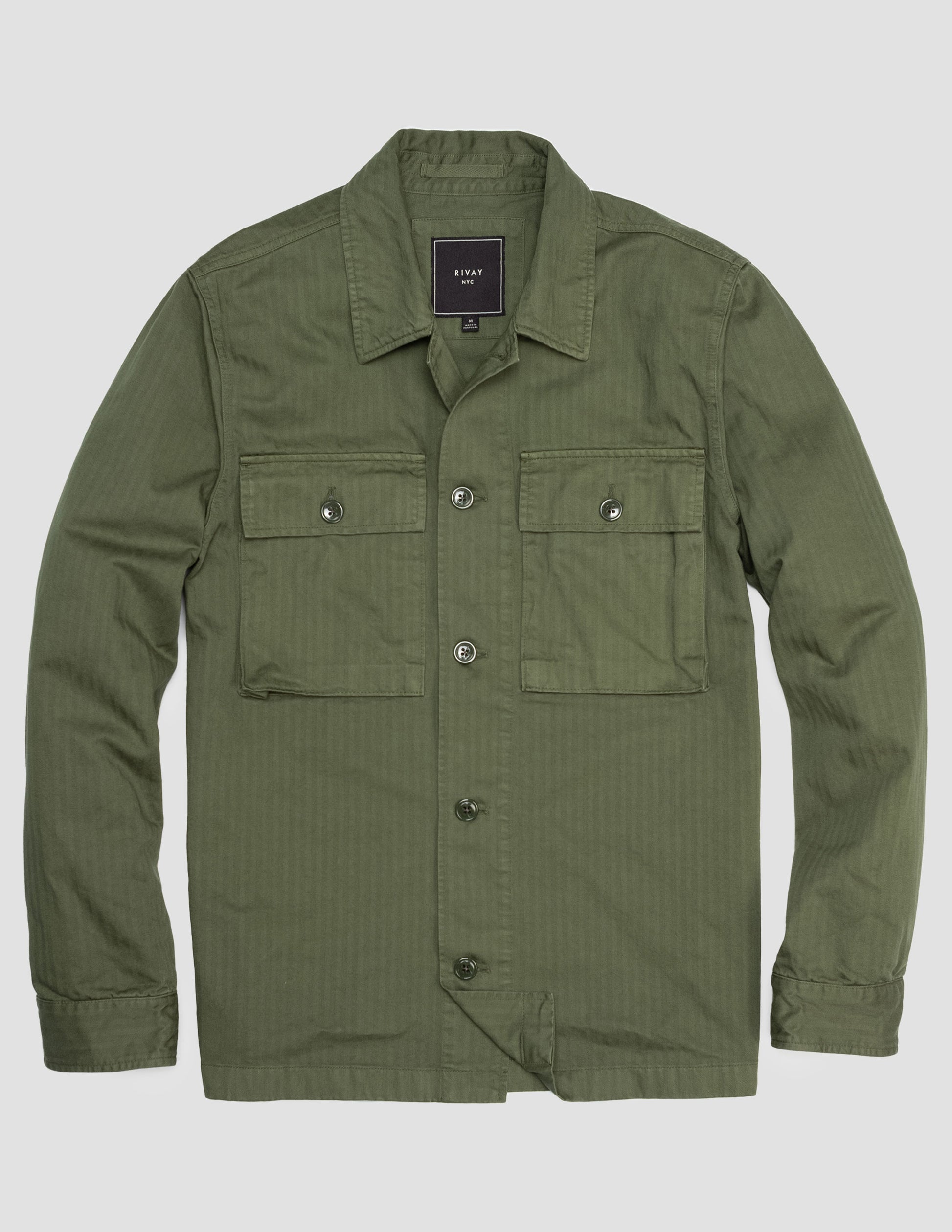 Rivay Correspondent Herringbone OVershirt